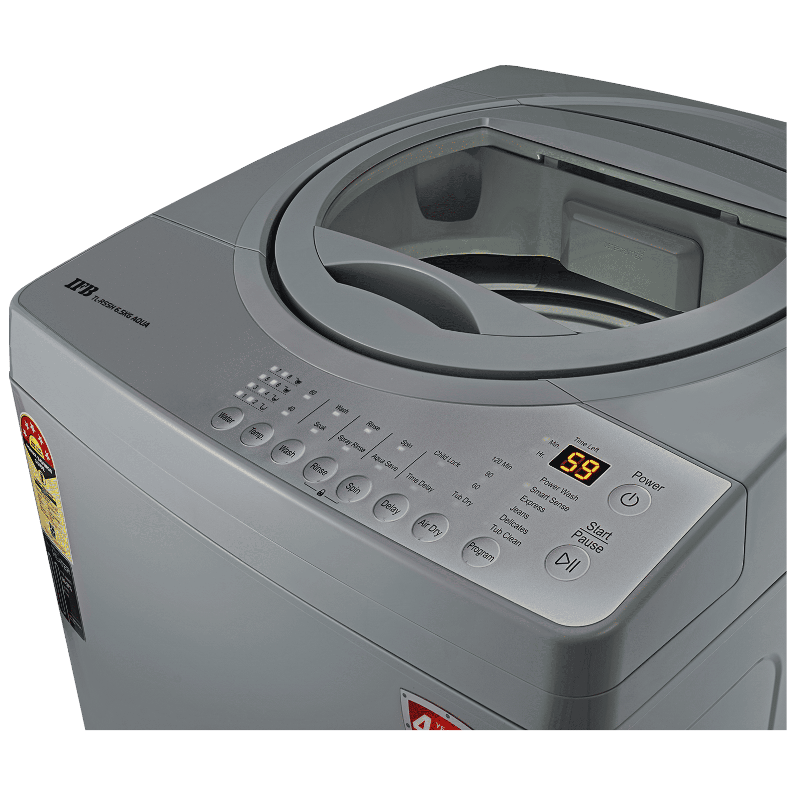 IFB 6.5 kg 5 Star Inverter Fully Automatic Top Load Washing Machine (Aqua, TL-RSSH, Lint Tower Filter, PCM Light Grey) IFB 6.5 kg 5 Star Inverter Fully Automatic Top Load Washing Machine (Aqua, TL-RSSH, Lint Tower Filter, PCM Light Grey)_9