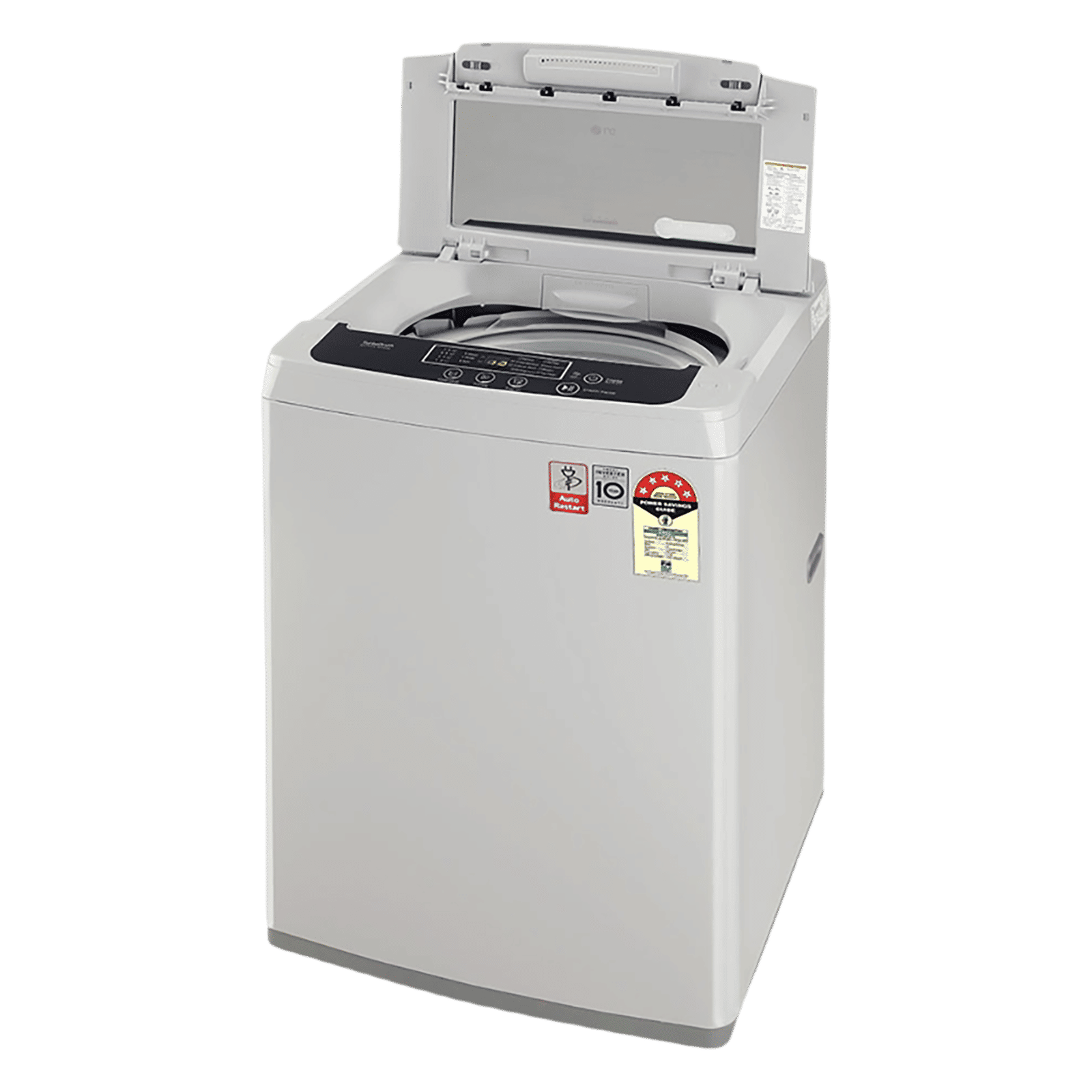 LG 7.5 kg 5 Star Inverter Fully Automatic Top Load Washing Machine (T75SKSF1Z.ASFQEIL, TurboDrum, Middle Free Silver)_12
