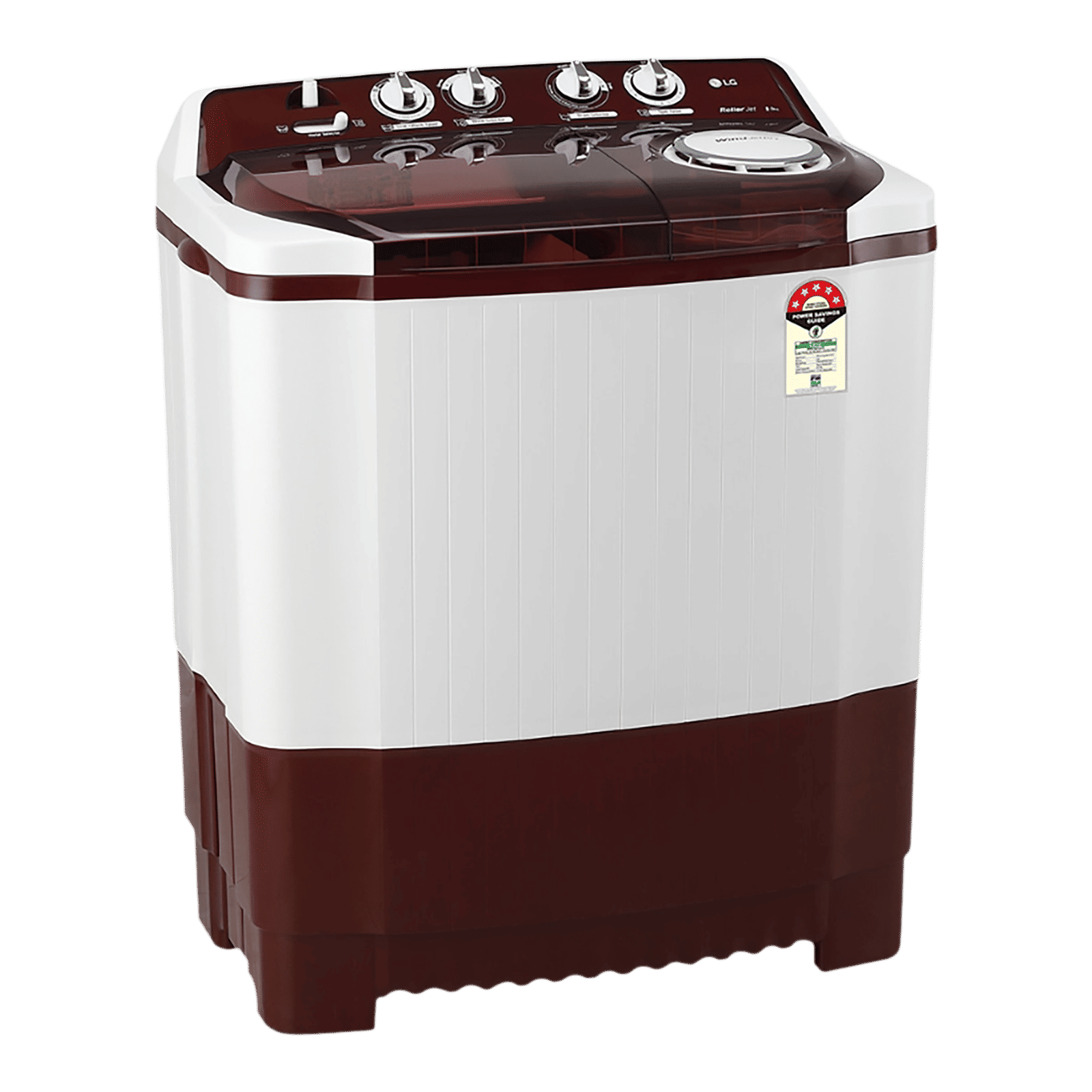 LG 8 kg 5 Star Semi Automatic Washing Machine with Lint Filter (P8035SRAZ.ABGQEIL, Burgundy) LG 8 kg 5 Star Semi Automatic Washing Machine with Lint Filter (P8035SRAZ.ABGQEIL, Burgundy)_5