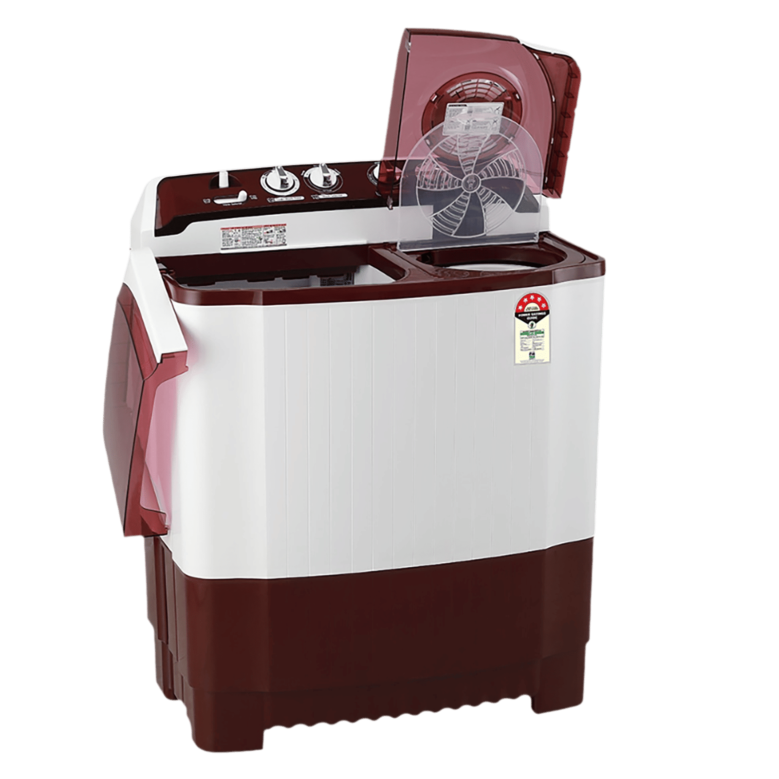 LG 8 kg 5 Star Semi Automatic Washing Machine with Lint Filter (P8035SRAZ.ABGQEIL, Burgundy) LG 8 kg 5 Star Semi Automatic Washing Machine with Lint Filter (P8035SRAZ.ABGQEIL, Burgundy)_7