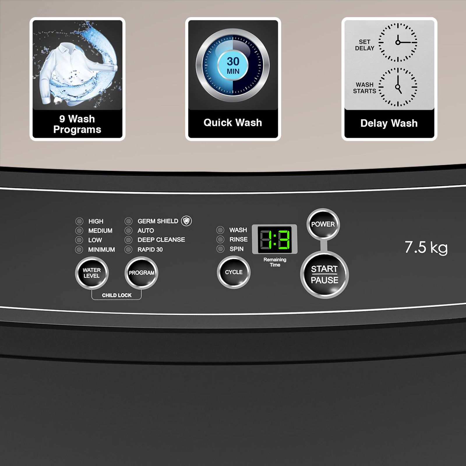 Godrej 7.5 kg 5 Star Fully Automatic Top Load Washing Machine (Eon Audra, WTEON ADR 75 5.0 FDTH GPGR, Auto Balance System, Graphite Grey)_15