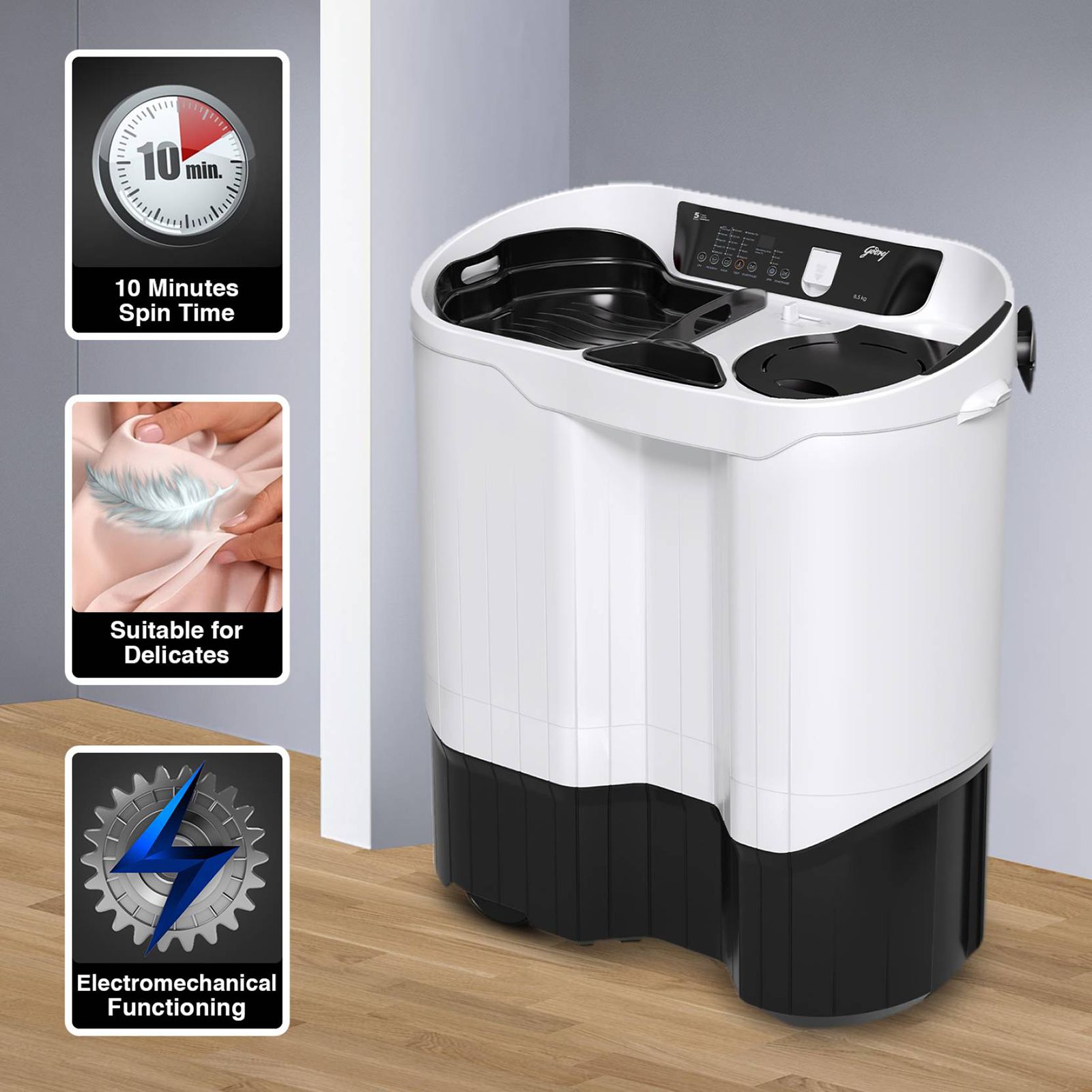 Godrej 8.5 kg 5 Star Semi Automatic Washing Machine with In-Built Heater (Edge Digi, WS EDGE DIGI 85 5.0 PB2 M GPGR, Graphite Grey)_14