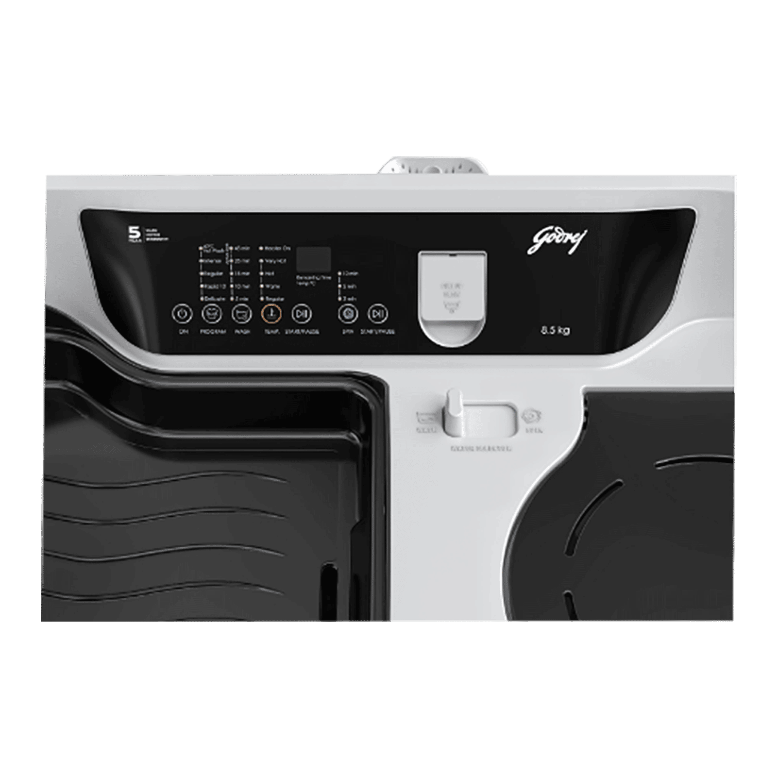 Godrej 8.5 kg 5 Star Semi Automatic Washing Machine with In-Built Heater (Edge Digi, WS EDGE DIGI 85 5.0 PB2 M GPGR, Graphite Grey)_4