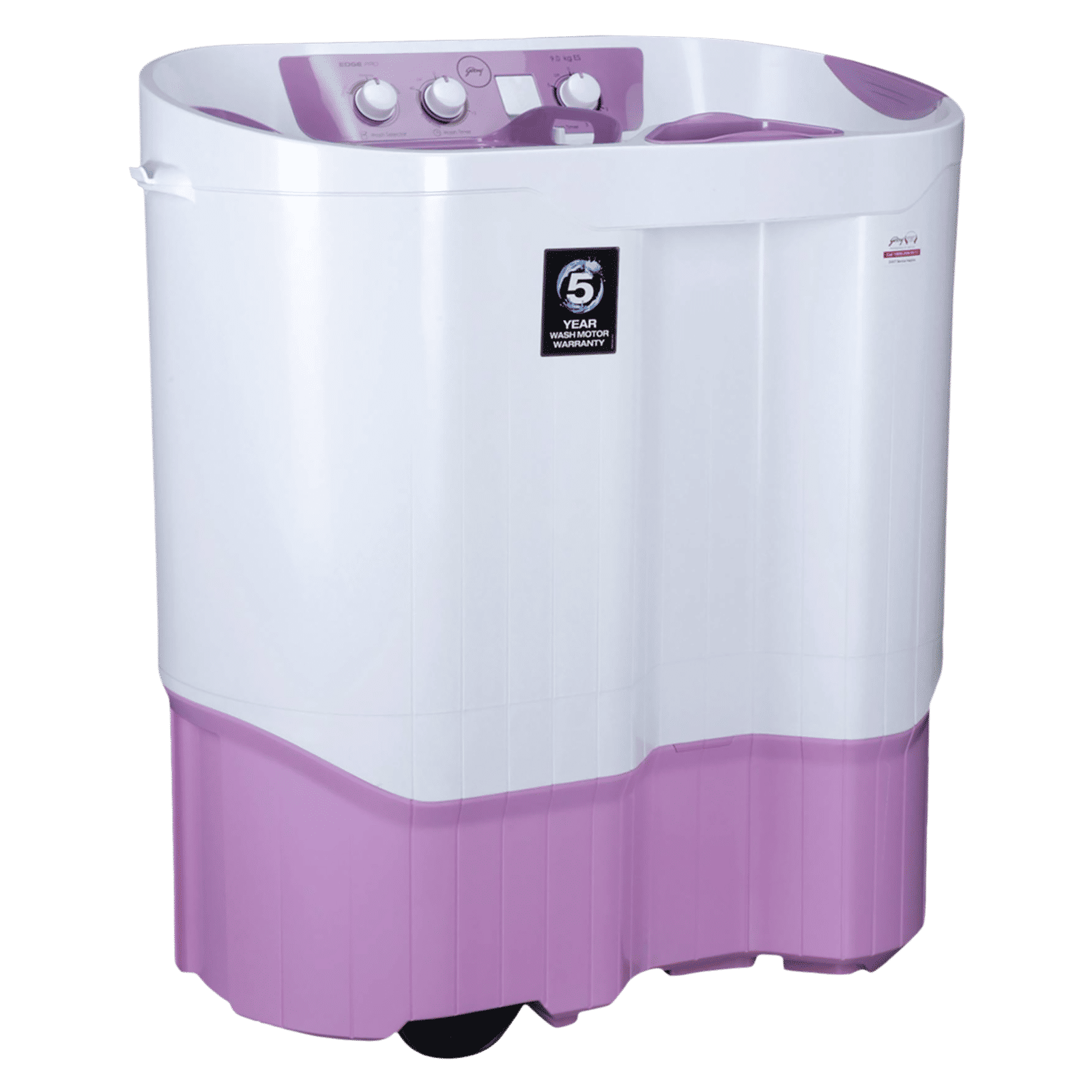 Godrej 9 kg 5 Star Semi Automatic Washing Machine with Spin Shower (Edge Pro, WS EDGEPRO 900 ES, Lavender) Godrej 9 kg 5 Star Semi Automatic Washing Machine with Spin Shower (Edge Pro, WS EDGEPRO 900 ES, Lavender)_4