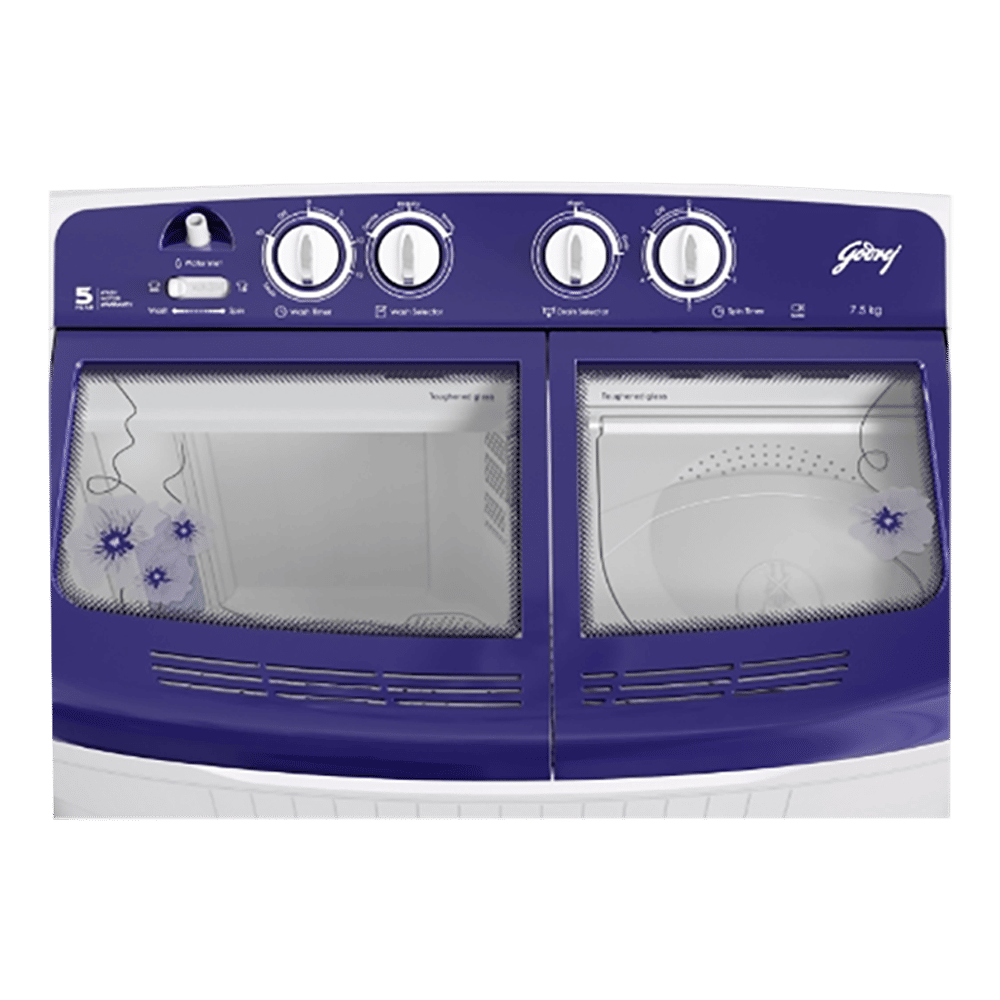 Godrej 7.5 kg 5 Star Semi Automatic Washing Machine with Tri Roto Scrub Pulsator (WS EDGE 7.5 ROBL T, Royal Blue) Godrej 7.5 kg 5 Star Semi Automatic Washing Machine with Tri Roto Scrub Pulsator (WS EDGE 7.5 ROBL T, Royal Blue)_4