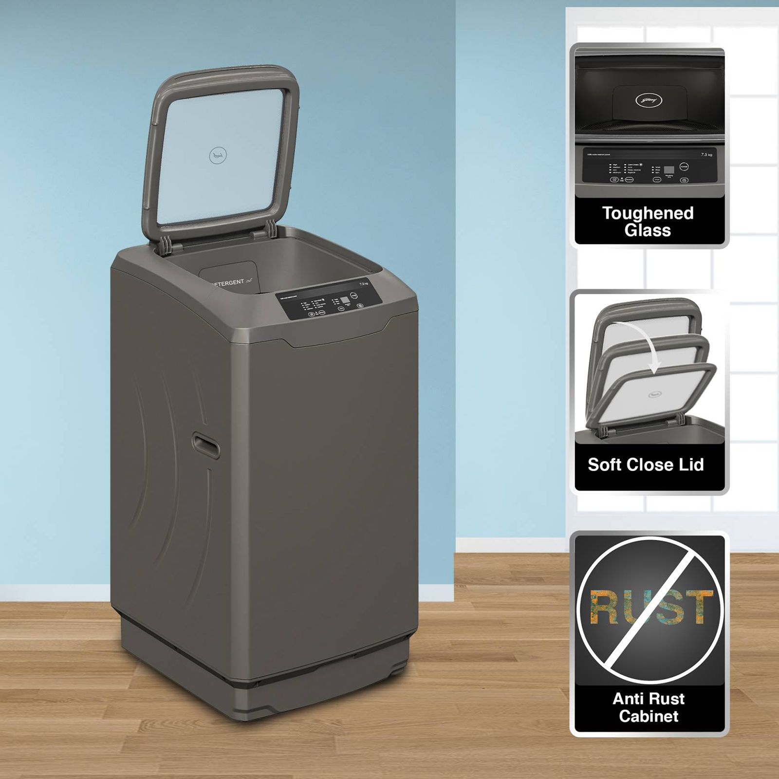 Godrej 7.5 kg 5 Star Fully Automatic Top Load Washing Machine (Eon Allure, WTEON ALR 75 5.0 FISGS ROGR, Cascade Waterfall Technology, Royal Grey)_11