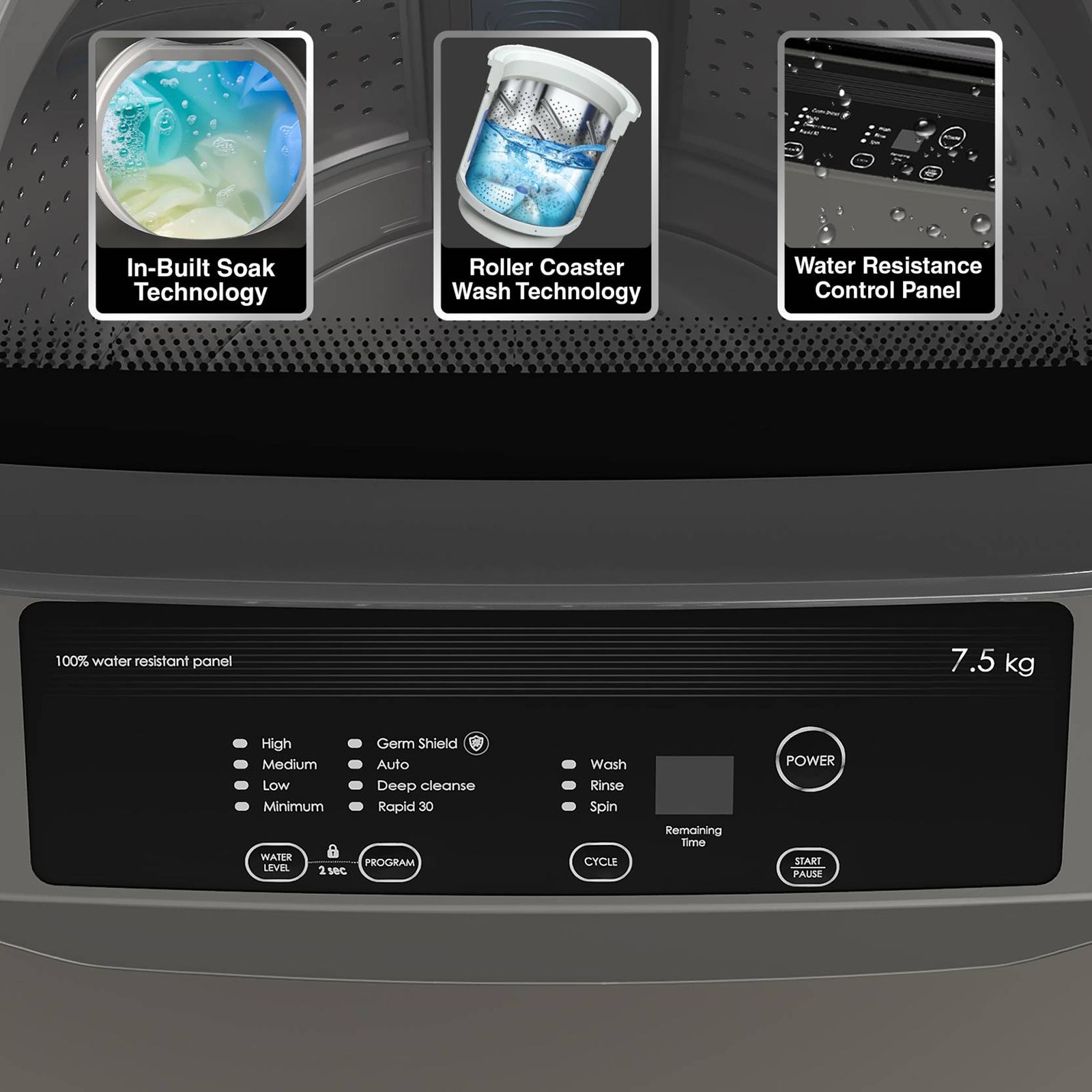Godrej 7.5 kg 5 Star Fully Automatic Top Load Washing Machine (Eon Allure, WTEON ALR 75 5.0 FISGS ROGR, Cascade Waterfall Technology, Royal Grey)_12