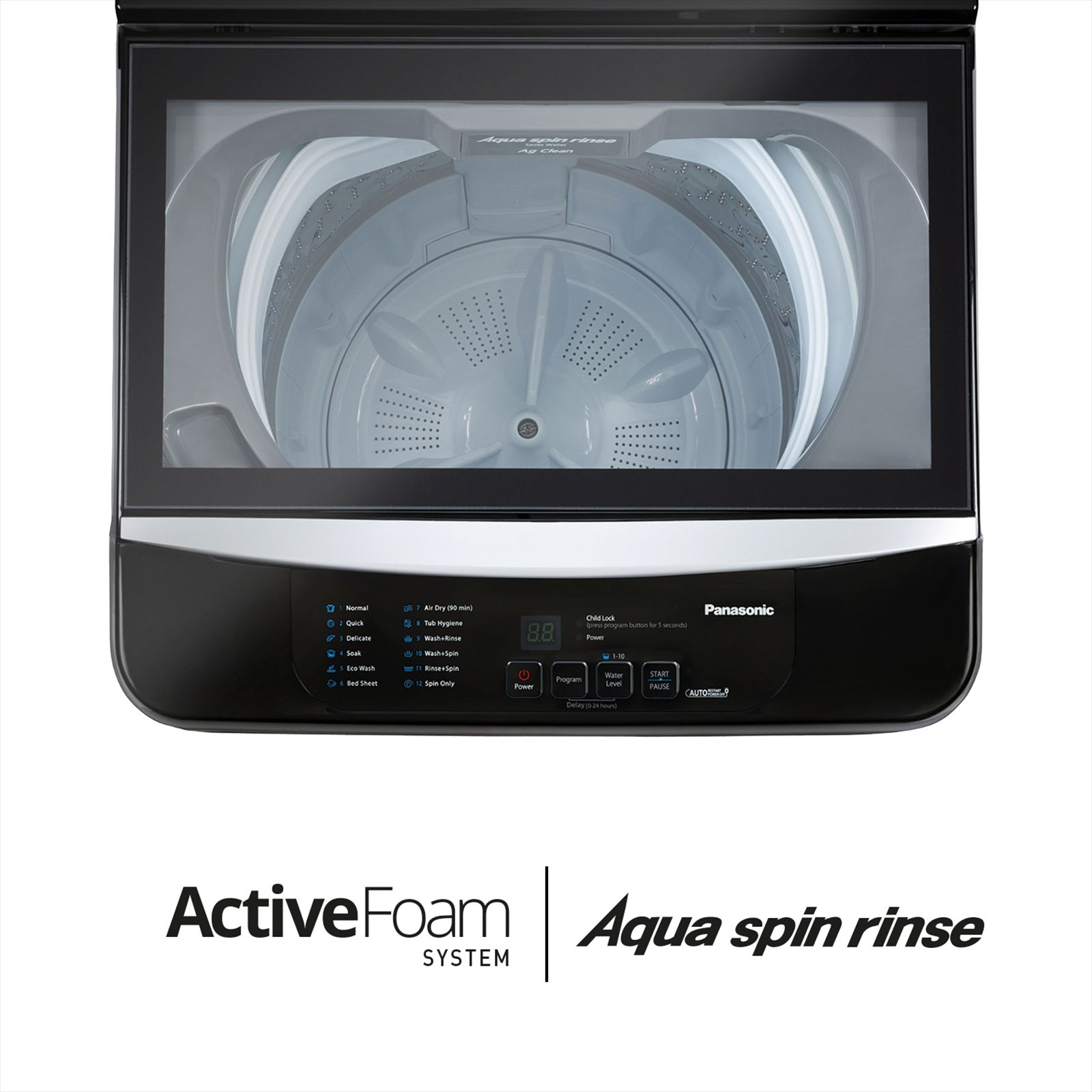 Panasonic 7 kg 5 Star Fully Automatic Top Load Washing Machine (NA-F70C1MRB, Lint Filter, Middle Free Silver)_15