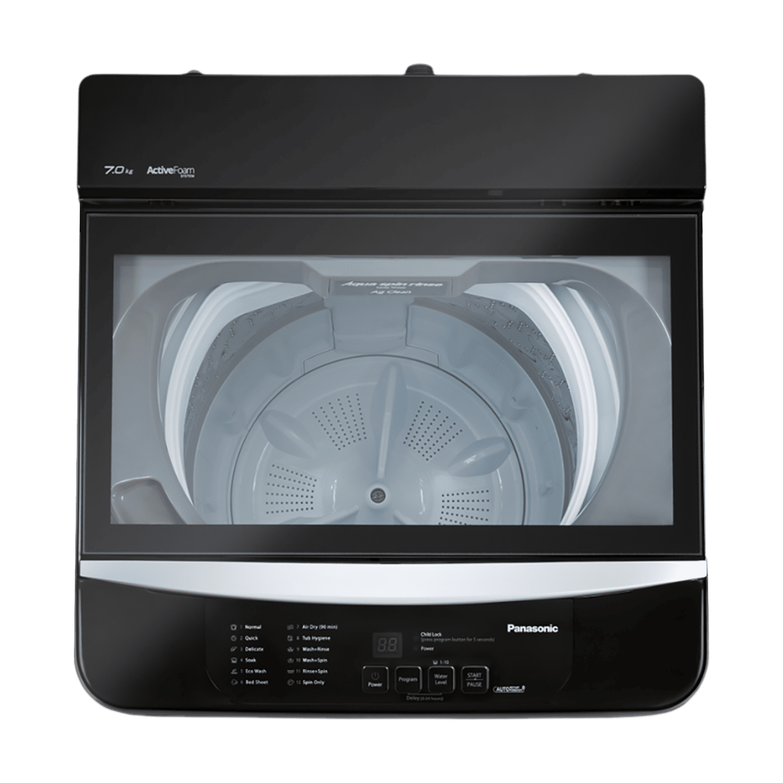 Panasonic 7 kg 5 Star Fully Automatic Top Load Washing Machine (NA-F70C1MRB, Lint Filter, Middle Free Silver)_4
