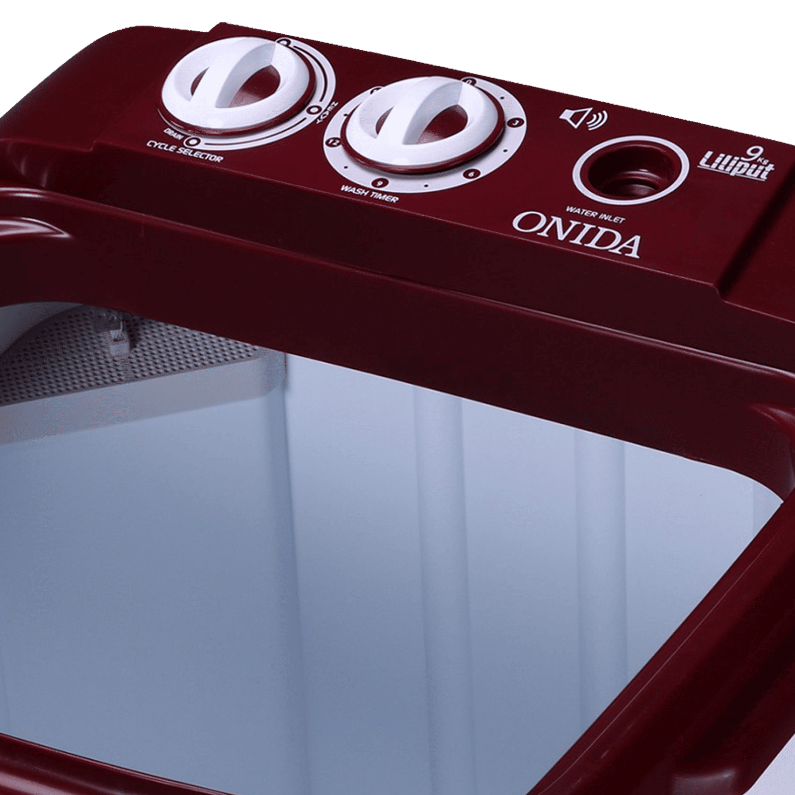 ONIDA 9 kg Semi Automatic Washer with Anti Rat Mesh (Liliput, W90W, Lava Red)_9