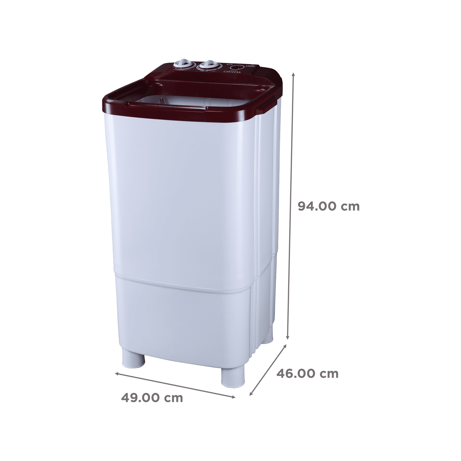 ONIDA 9 kg Semi Automatic Washer with Anti Rat Mesh (Liliput, W90W, Lava Red)_3