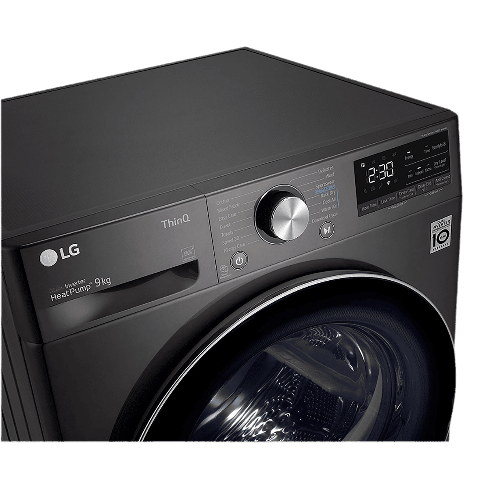 LG 9 kg 5 Star Inverter Fully Automatic Front Load Dryer (DHV09SWB, Wi-Fi Support, Black) LG 9 kg 5 Star Inverter Fully Automatic Front Load Dryer (DHV09SWB, Wi-Fi Support, Black)_15