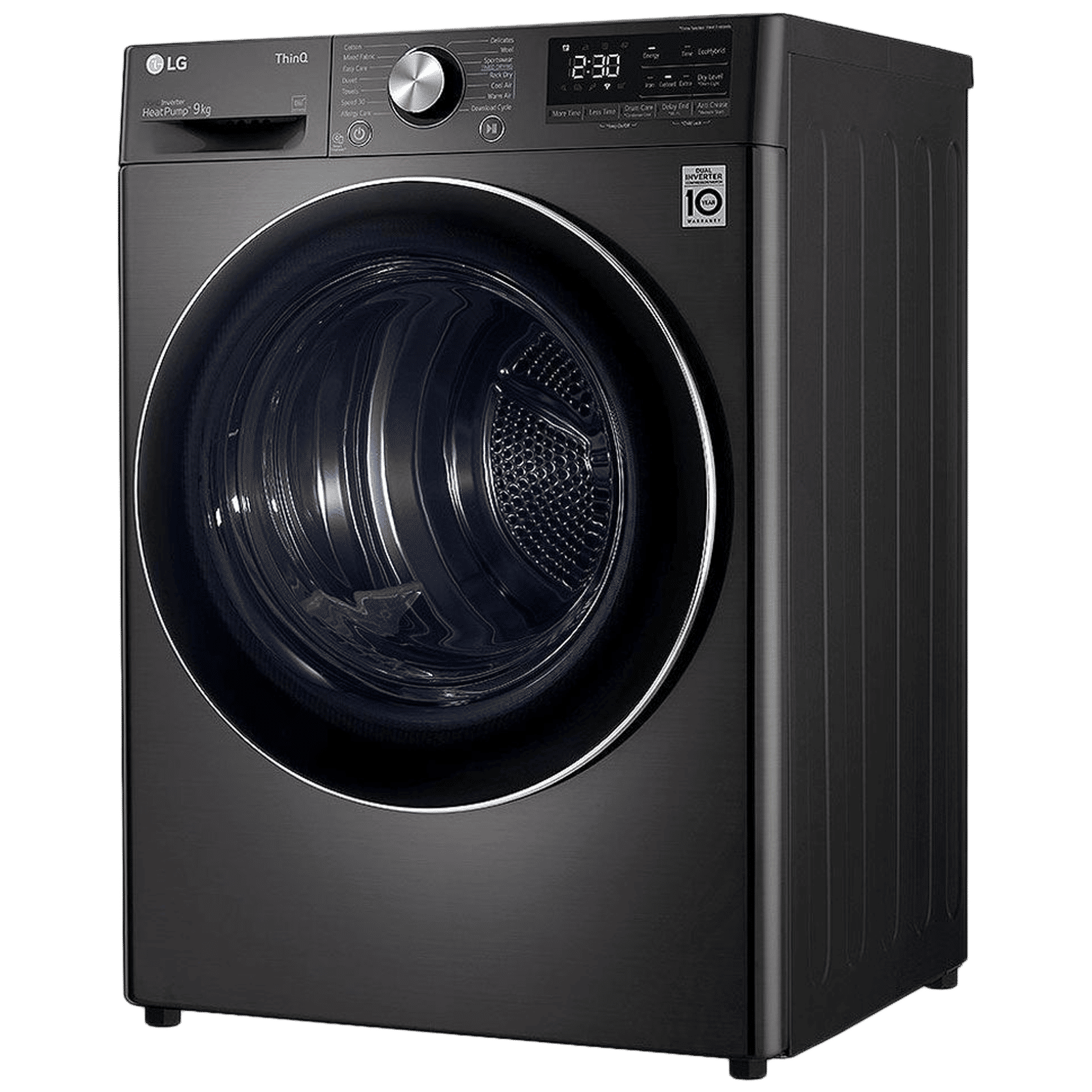 LG 9 kg 5 Star Inverter Fully Automatic Front Load Dryer (DHV09SWB, Wi-Fi Support, Black) LG 9 kg 5 Star Inverter Fully Automatic Front Load Dryer (DHV09SWB, Wi-Fi Support, Black)_4