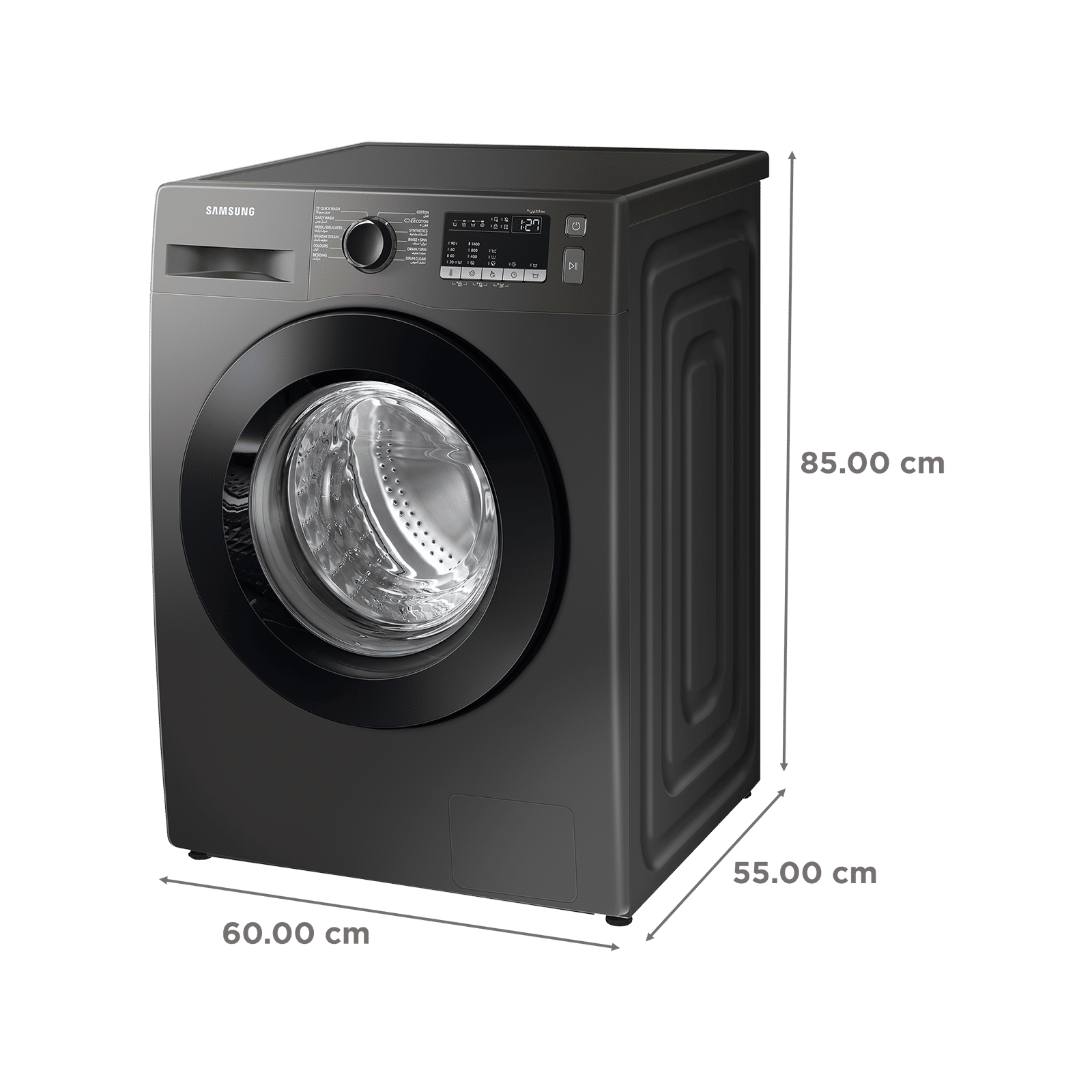 SAMSUNG 8 kg 5 Star Inverter Fully Automatic Front Load Washing Machine (WW80T4040CX1TL, Diamond Drum, Inox) SAMSUNG 8 kg 5 Star Inverter Fully Automatic Front Load Washing Machine (WW80T4040CX1TL, Diamond Drum, Inox)_3