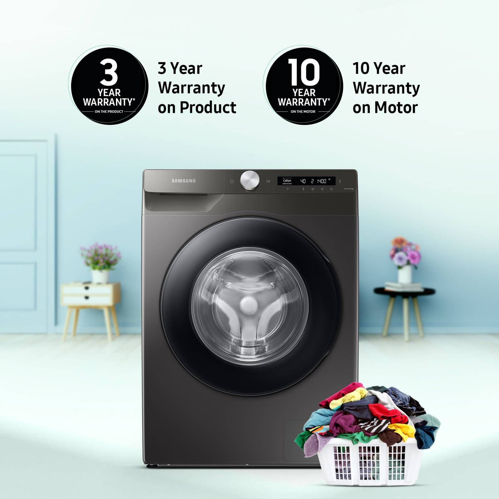 SAMSUNG 9 kg 5 Star Inverter Fully Automatic Front Load Washing Machine (WW90T504DAN1TL, AI Control Display, Inox) SAMSUNG 9 kg 5 Star Inverter Fully Automatic Front Load Washing Machine (WW90T504DAN1TL, AI Control Display, Inox)_17