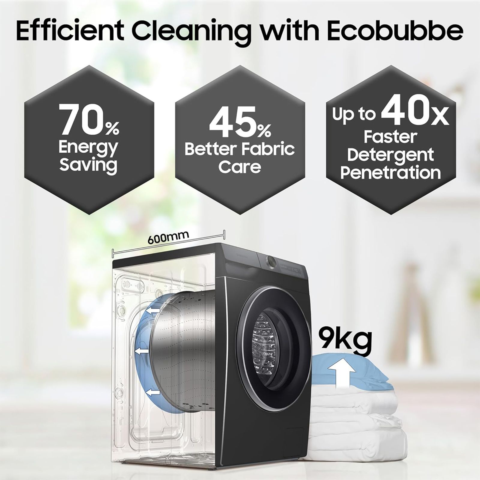 SAMSUNG 9 kg 5 Star Inverter Fully Automatic Front Load Washing Machine (WW90T504DAN1TL, AI Control Display, Inox) SAMSUNG 9 kg 5 Star Inverter Fully Automatic Front Load Washing Machine (WW90T504DAN1TL, AI Control Display, Inox)_19