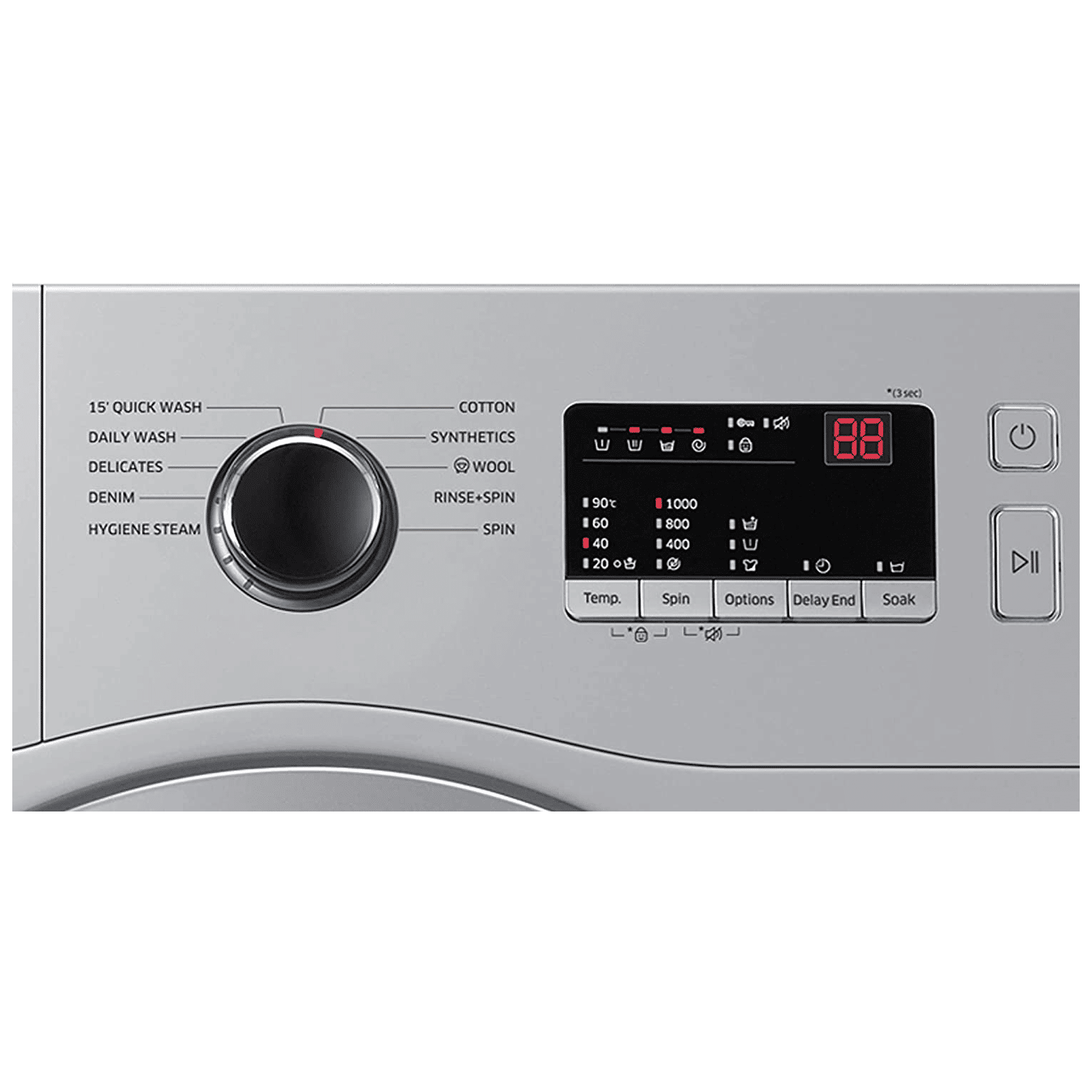 SAMSUNG 6 kg 5 Star Inverter Fully Automatic Front Load Washing Machine (WW60R20GLSS/TL, Diamond Drum, Silver)_4
