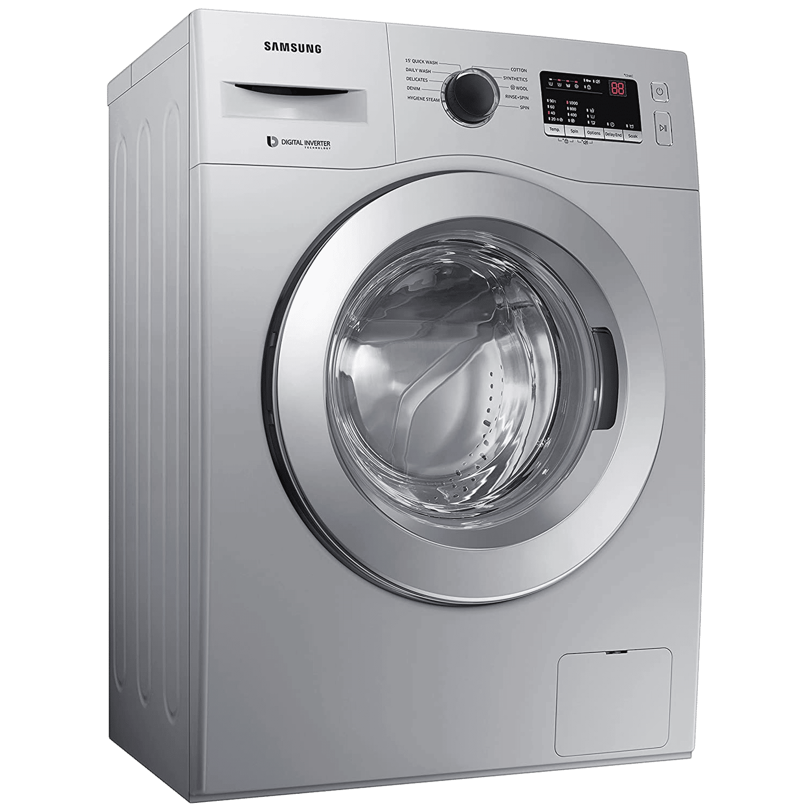 SAMSUNG 6 kg 5 Star Inverter Fully Automatic Front Load Washing Machine (WW60R20GLSS/TL, Diamond Drum, Silver)_5