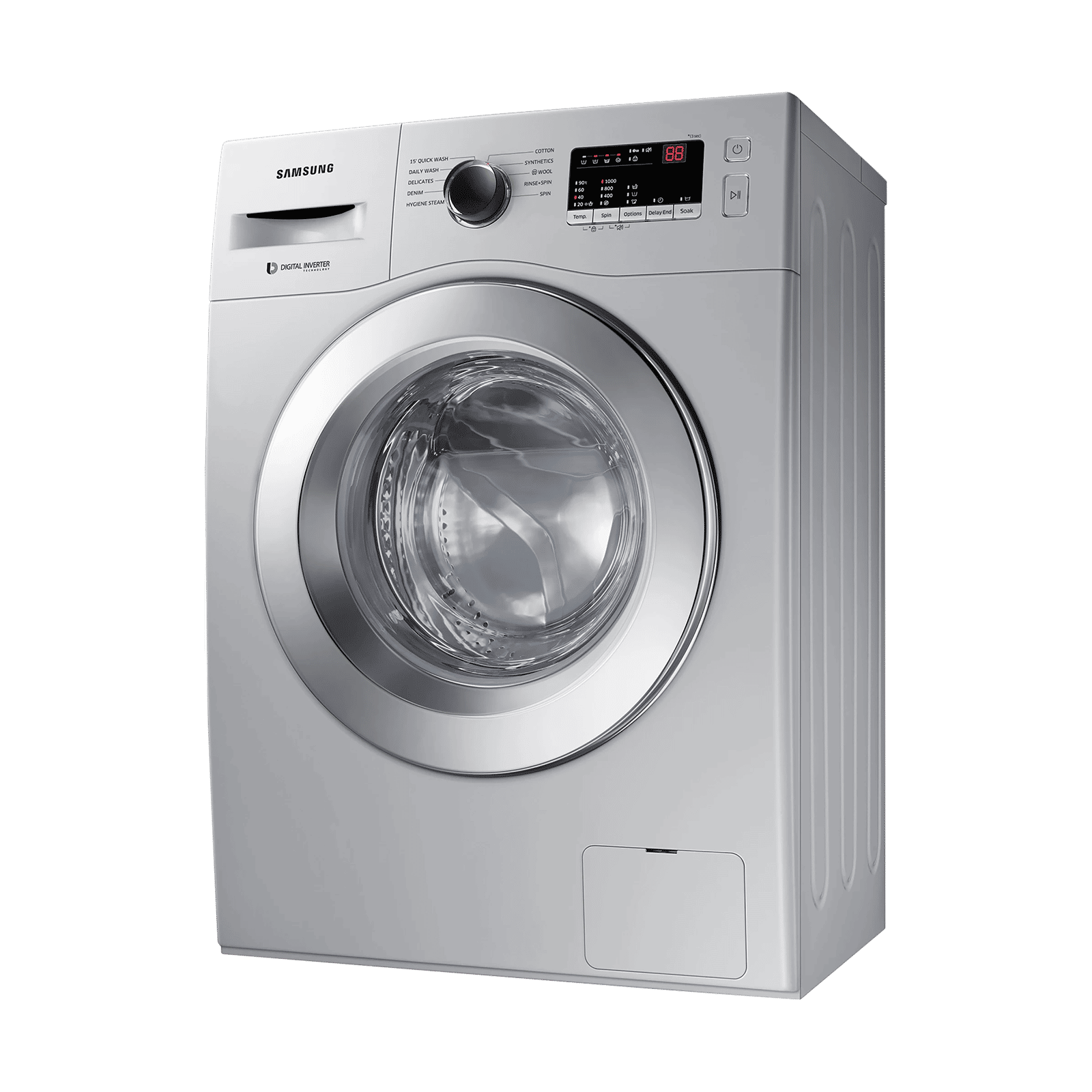 SAMSUNG 6 kg 5 Star Inverter Fully Automatic Front Load Washing Machine (WW60R20GLSS/TL, Diamond Drum, Silver)_6