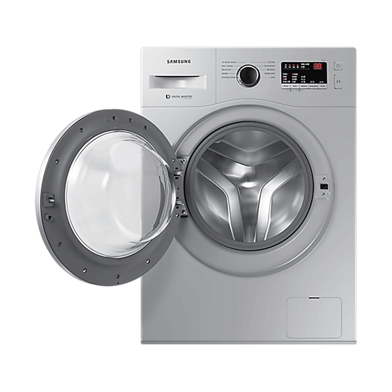 SAMSUNG 6 kg 5 Star Inverter Fully Automatic Front Load Washing Machine (WW60R20GLSS/TL, Diamond Drum, Silver)_7