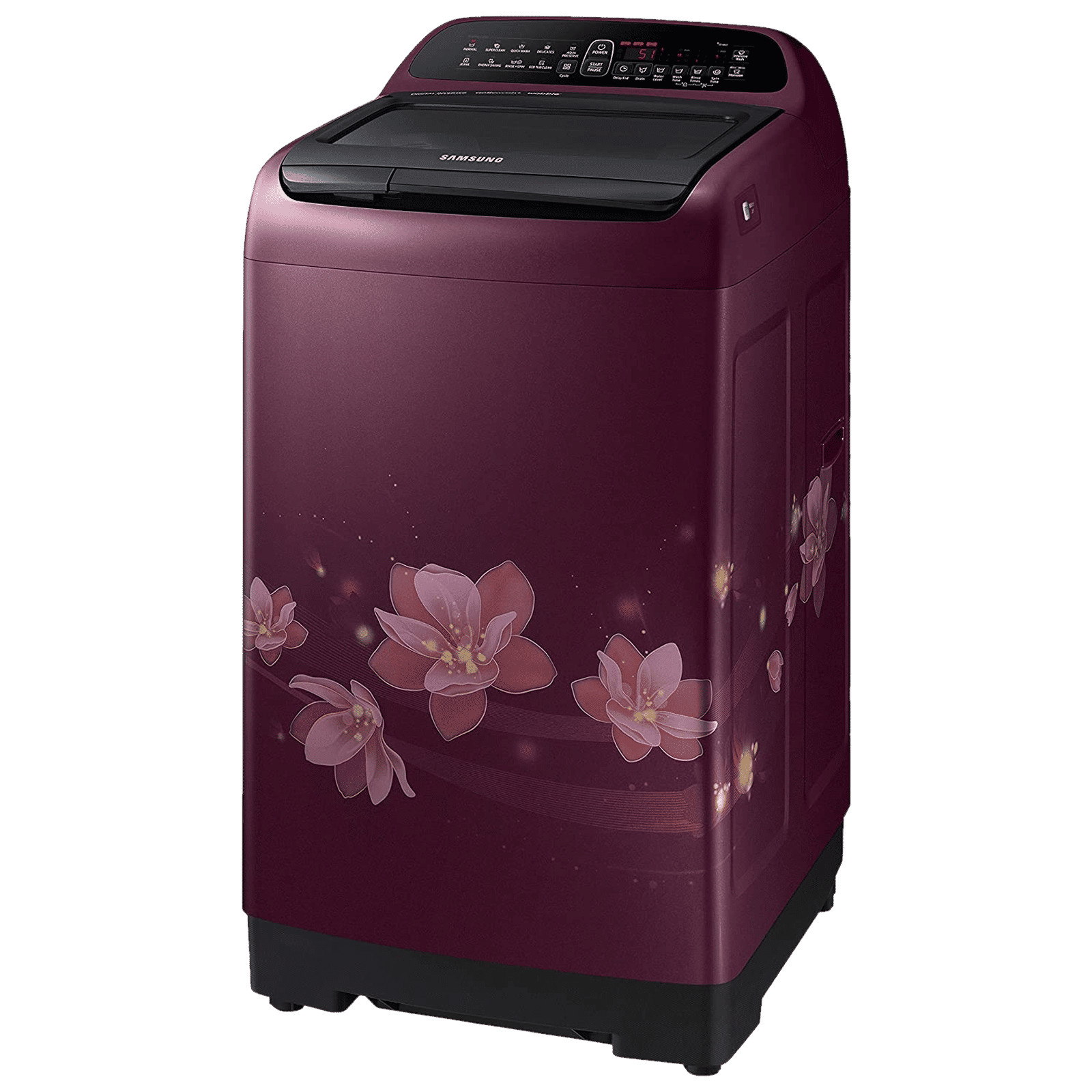 SAMSUNG 8 kg 5 Star Inverter Fully Automatic Top Load Washing Machine (WA80T4560BM/TL, Diamond Drum, Magnolia Plum)_6