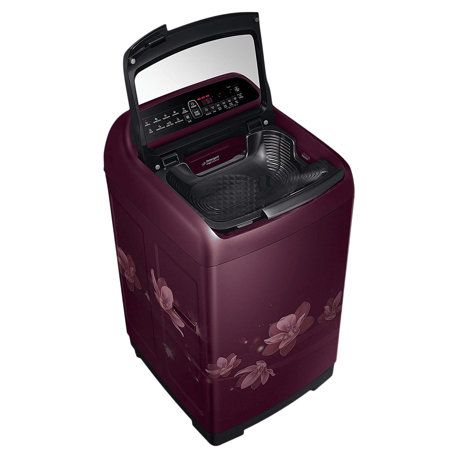 SAMSUNG 8 kg 5 Star Inverter Fully Automatic Top Load Washing Machine (WA80T4560BM/TL, Diamond Drum, Magnolia Plum)_7