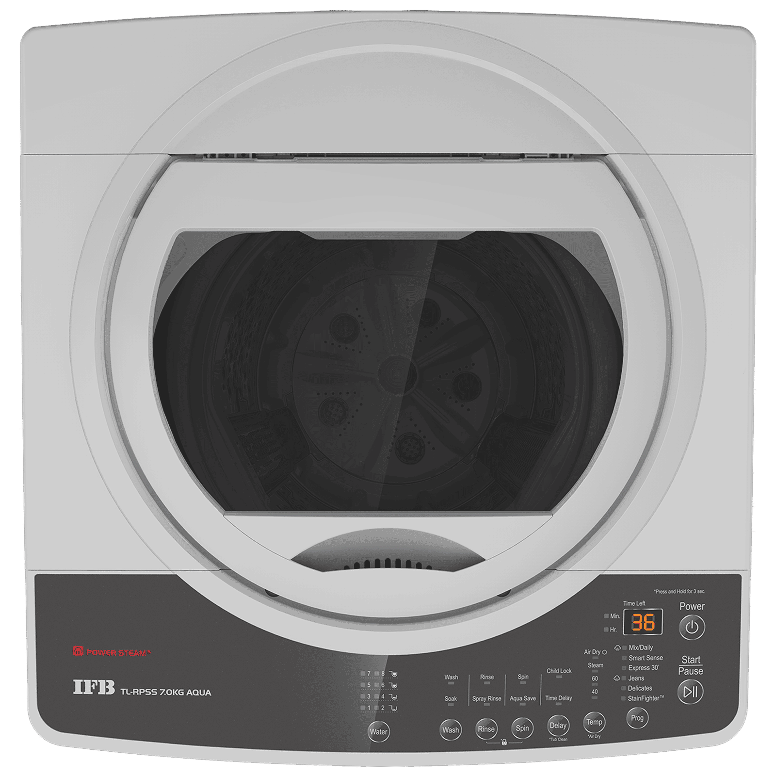 IFB 7 kg 5 Star Fully Automatic Top Load Washing Machine (Aqua, TL - RPSS, In-built Heater, Light Grey) IFB 7 kg 5 Star Fully Automatic Top Load Washing Machine (Aqua, TL - RPSS, In-built Heater, Light Grey)_4