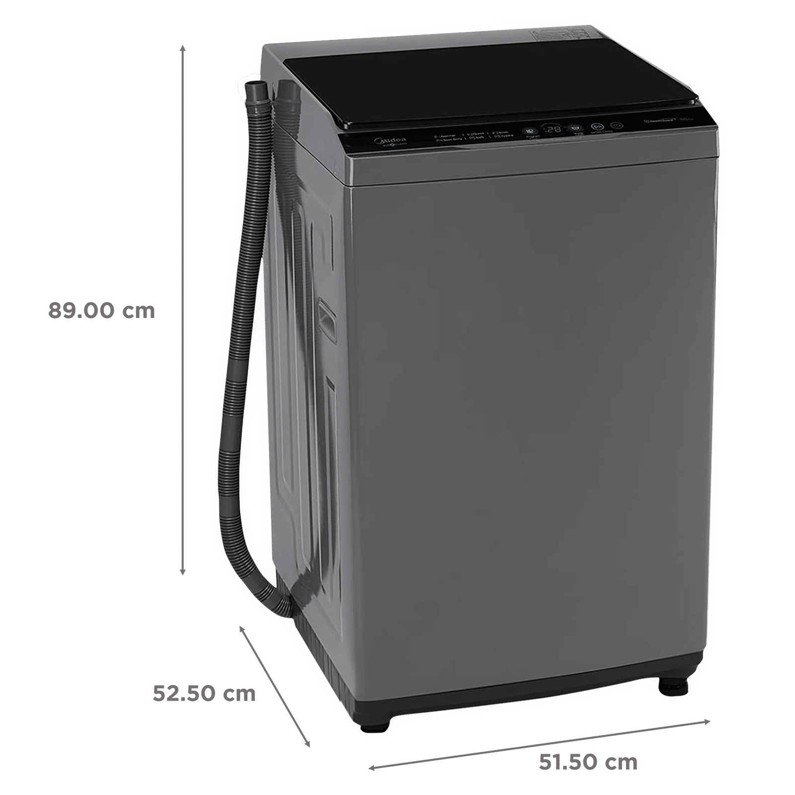 Midea 7 kg 5 Star Fully Automatic Top Load Washing Machine (MA100W70/G-IN, Lint Filter, Grey) Midea 7 kg 5 Star Fully Automatic Top Load Washing Machine (MA100W70/G-IN, Lint Filter, Grey)_3