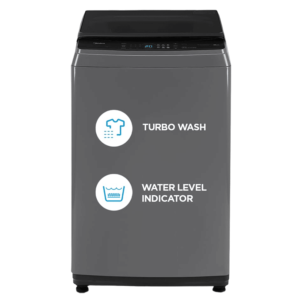 Midea 7 kg 5 Star Inverter Fully Automatic Top Load Washing Machine (MA200W70/G-IN, Lint Filter, Dark Grey)_1