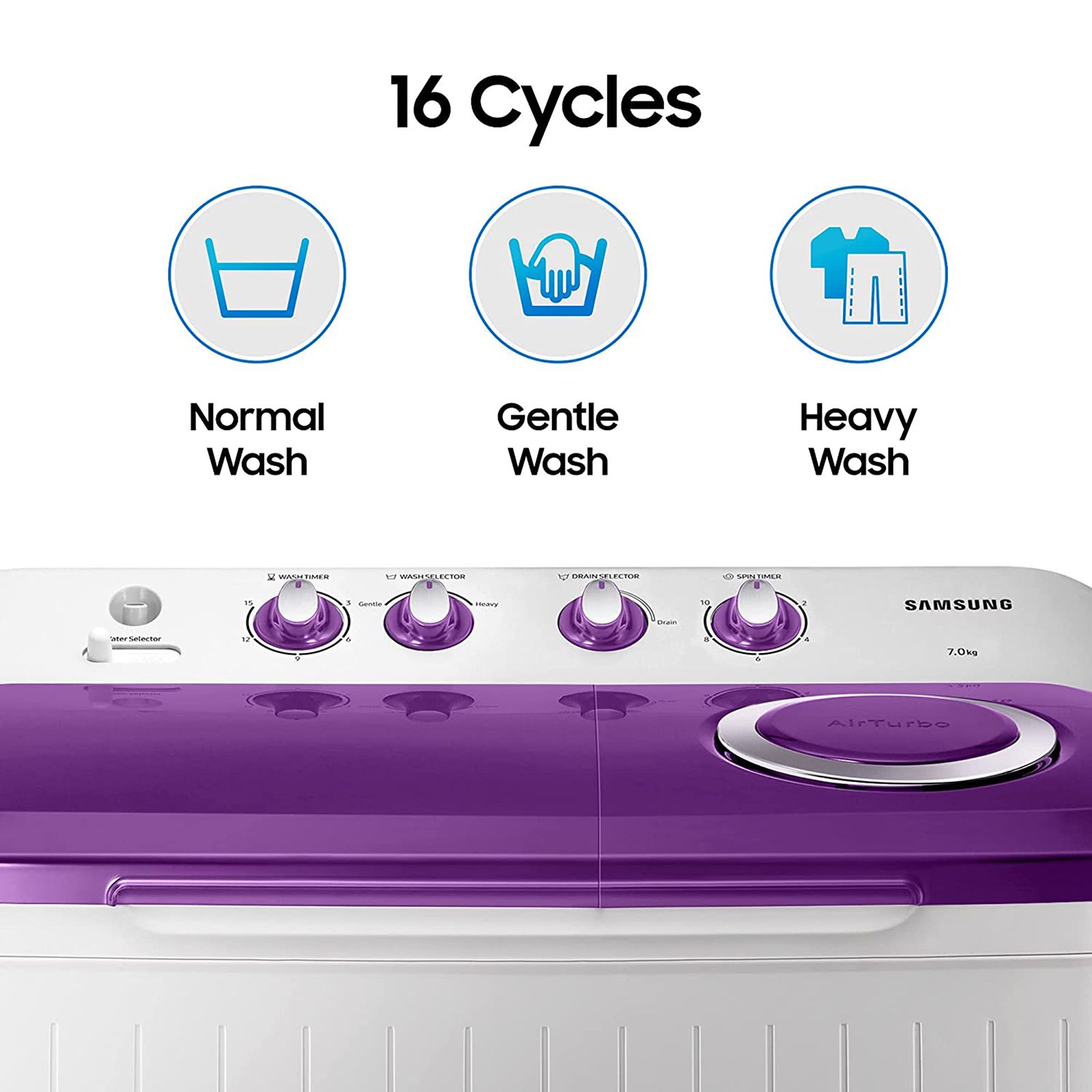SAMSUNG 7 kg 5 Star Semi Automatic Washing Machine with Double Strong Pulsator (WT70M3000UU/TL, Light Gray & Voilet) SAMSUNG 7 kg 5 Star Semi Automatic Washing Machine with Double Strong Pulsator (WT70M3000UU/TL, Light Gray & Voilet)_18