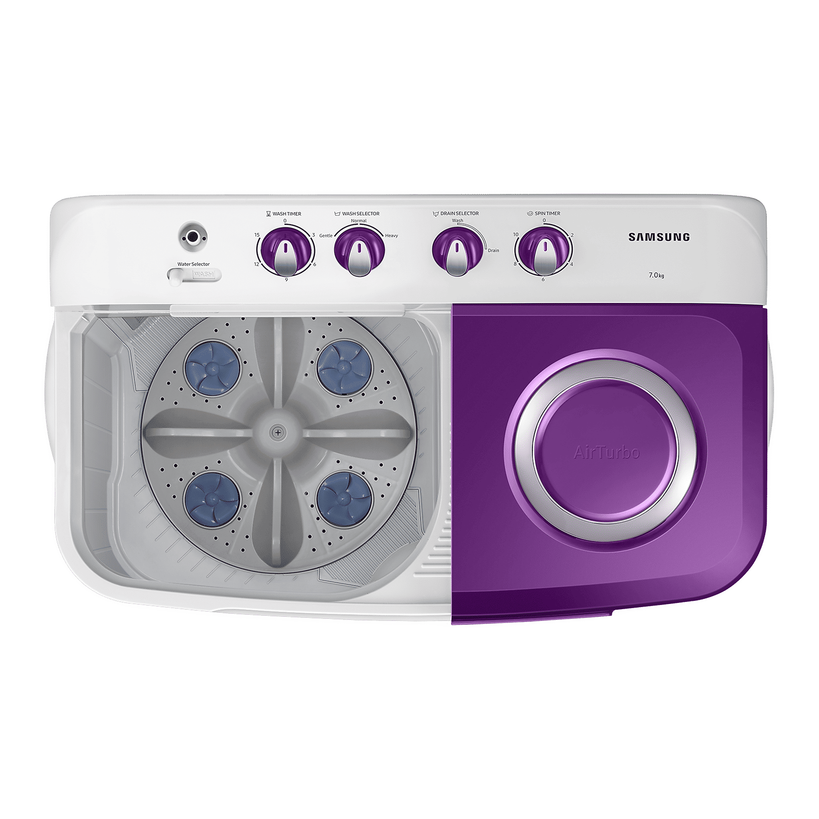 SAMSUNG 7 kg 5 Star Semi Automatic Washing Machine with Double Strong Pulsator (WT70M3000UU/TL, Light Gray & Voilet) SAMSUNG 7 kg 5 Star Semi Automatic Washing Machine with Double Strong Pulsator (WT70M3000UU/TL, Light Gray & Voilet)_9