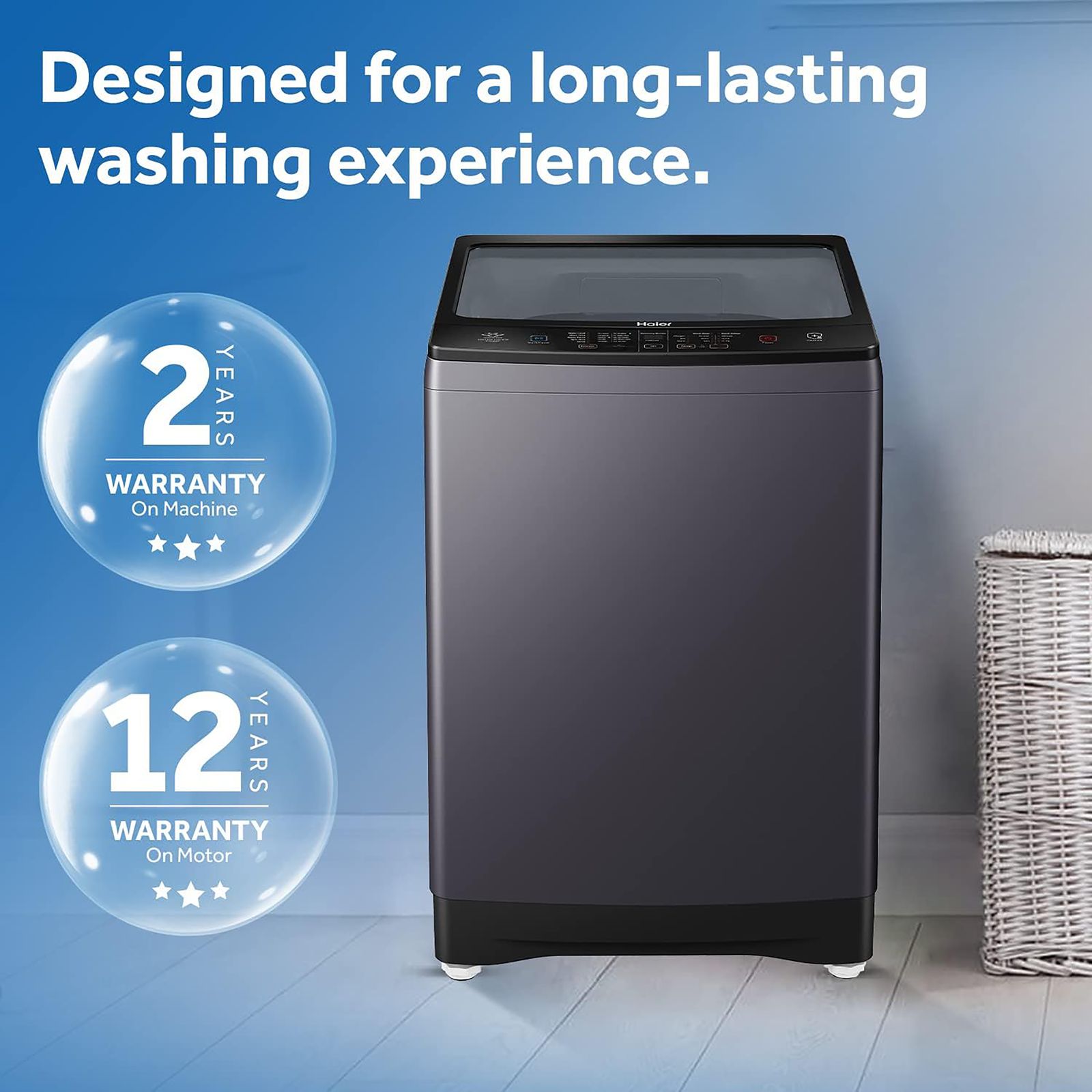 Haier 8 kg Fully Automatic Top Load Washing Machine (HWM80-H826S6, In-built Heater, Jade Silver) Haier 8 kg Fully Automatic Top Load Washing Machine (HWM80-H826S6, In-built Heater, Jade Silver)_9