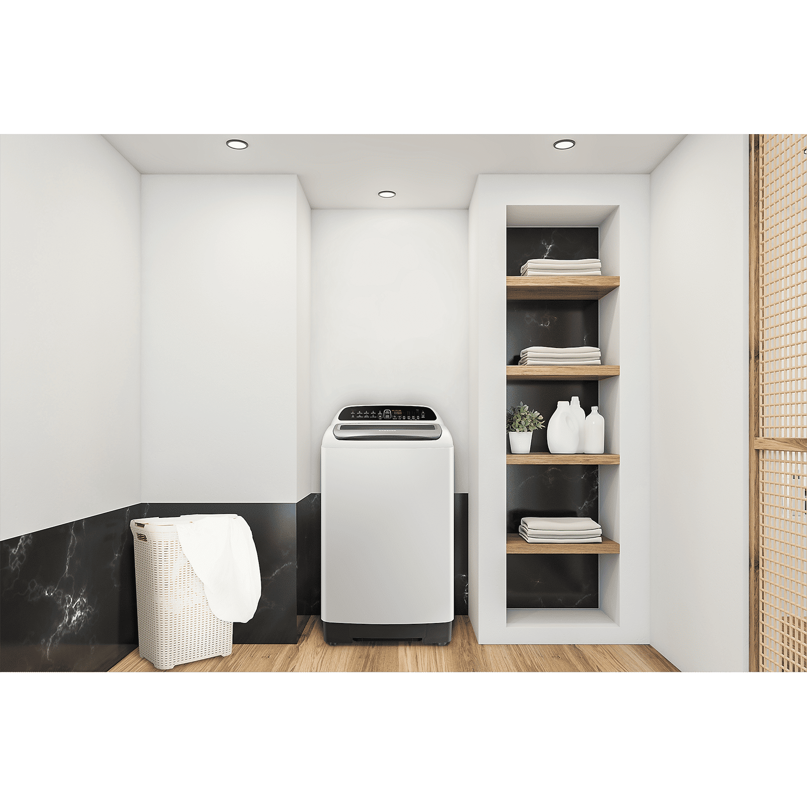 SAMSUNG 6.5 kg 5 Star Inverter Fully Automatic Top Load Washing Machine (WA65T4262GG/TL, Diamond Drum, Gray)_13