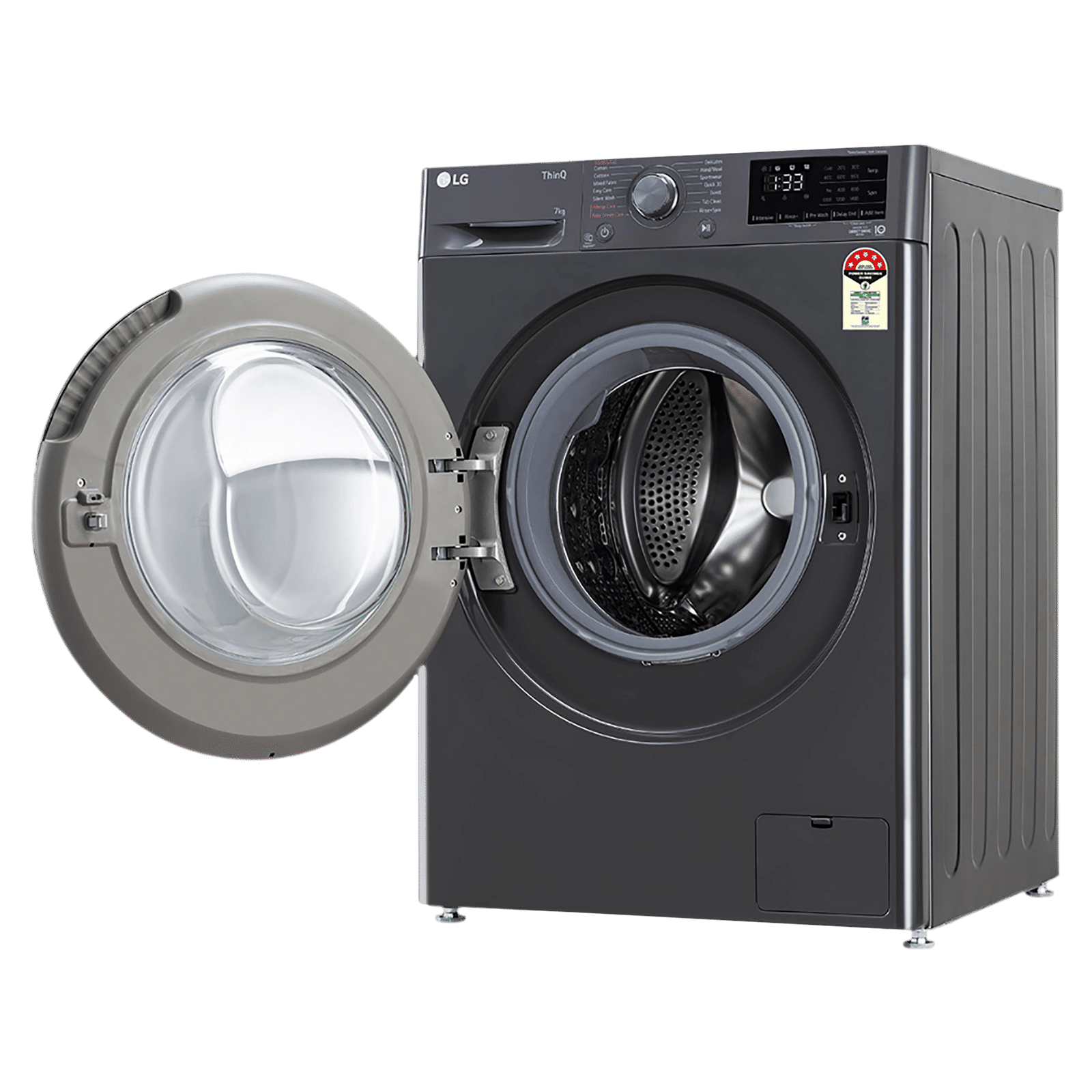 LG 7 Kg 5 Star Inverter Fully Automatic Front Load Washing Machine (FHV1207Z4M, Built-In Heater, Middle Black)_12