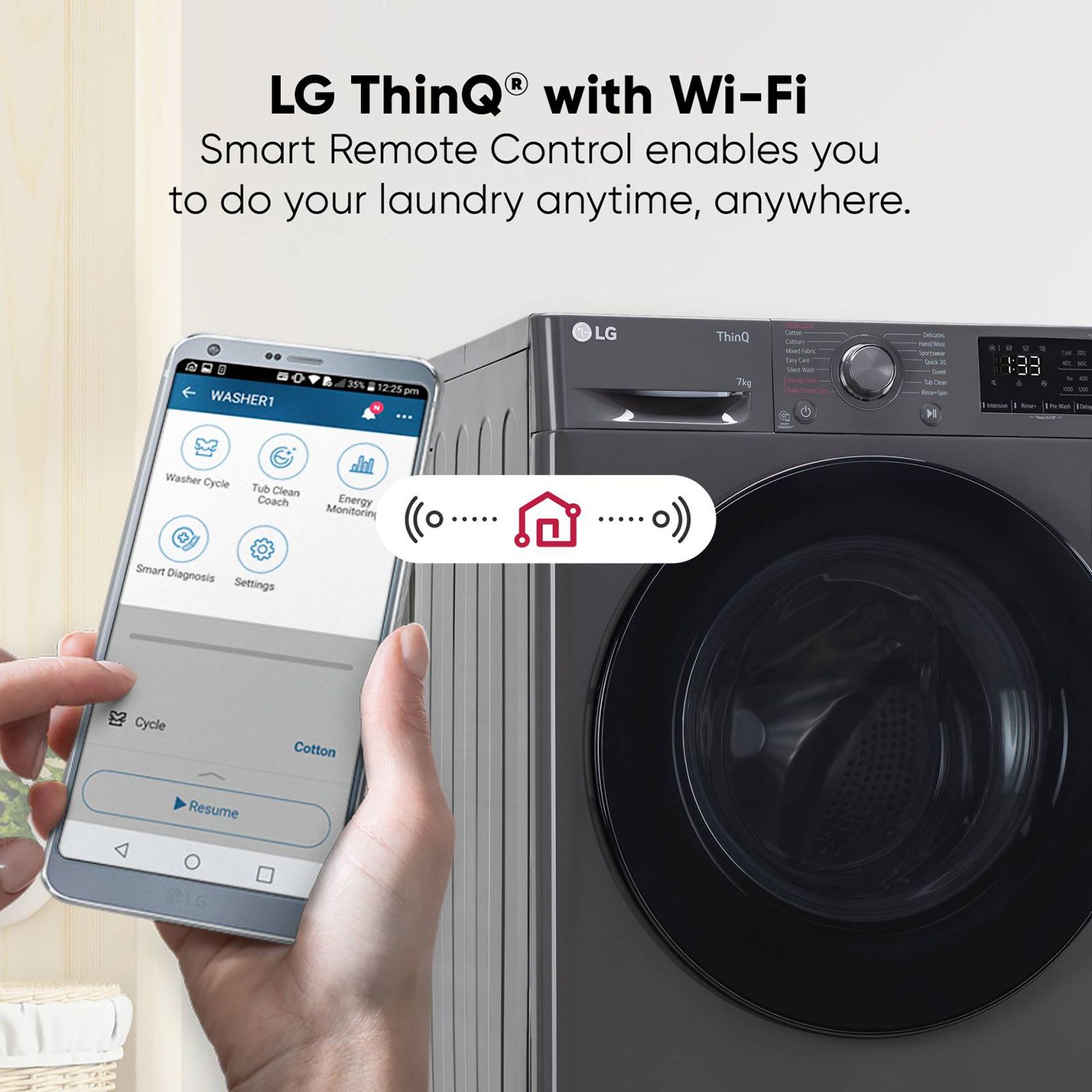 LG 7 Kg 5 Star Inverter Fully Automatic Front Load Washing Machine (FHV1207Z4M, Built-In Heater, Middle Black)_19