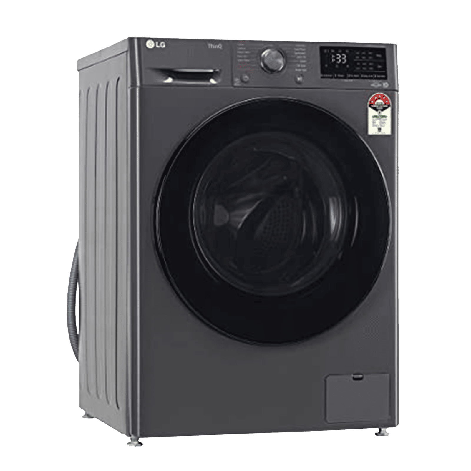 LG 7 Kg 5 Star Inverter Fully Automatic Front Load Washing Machine (FHV1207Z4M, Built-In Heater, Middle Black)_4