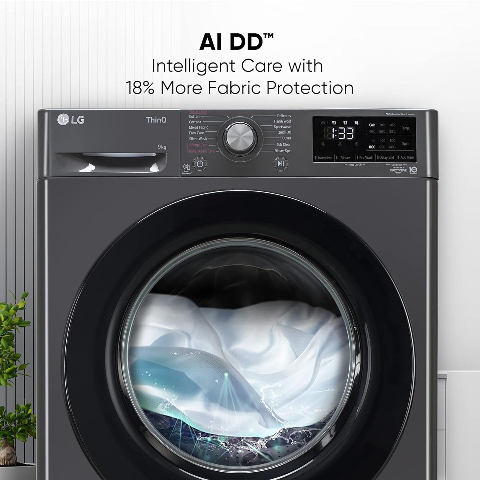 LG 9kg 5 Star Fully Automatic Front Load Washing Machine (FHV1409Z4M.ABMQEIL, LG ThinQ with Wi-Fi, Middle Black)_17