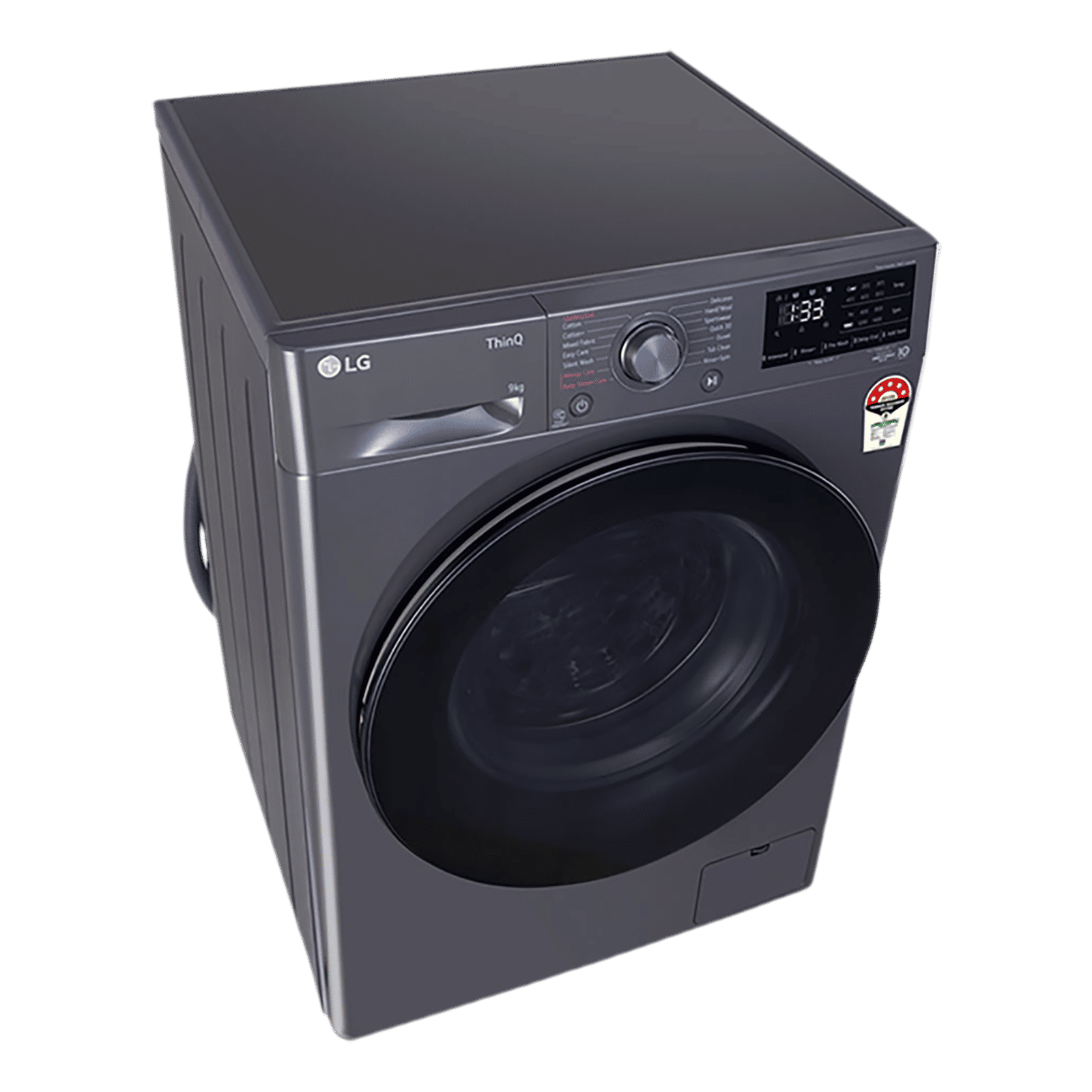 LG 9kg 5 Star Fully Automatic Front Load Washing Machine (FHV1409Z4M.ABMQEIL, LG ThinQ with Wi-Fi, Middle Black)_7