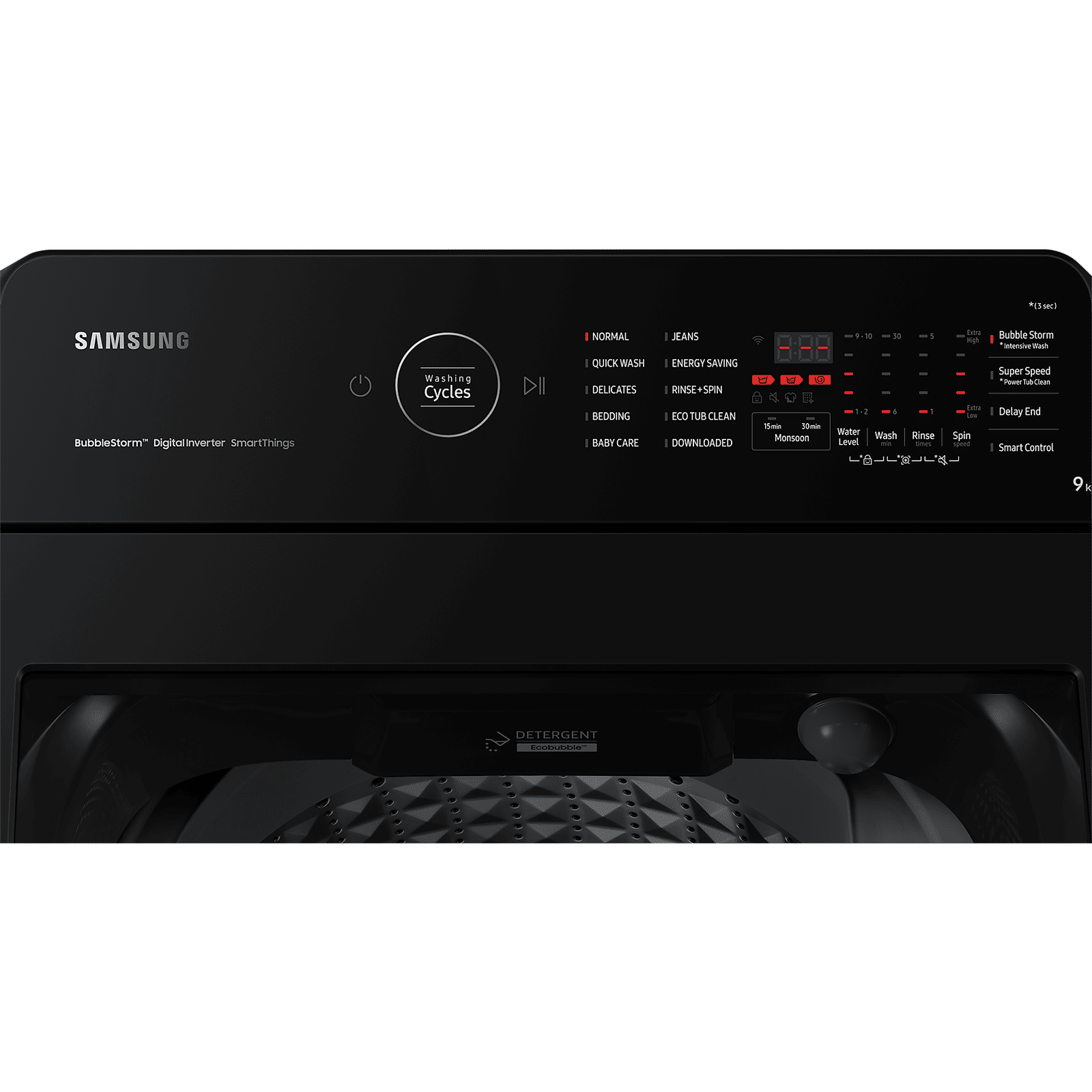 SAMSUNG 9 kg 5 Star Fully Automatic Top Load Washing Machine (WA90BG4546BVTL, Smart Control with Wi-Fi, Black Caviar) SAMSUNG 9 kg 5 Star Fully Automatic Top Load Washing Machine (WA90BG4546BVTL, Smart Control with Wi-Fi, Black Caviar)_4