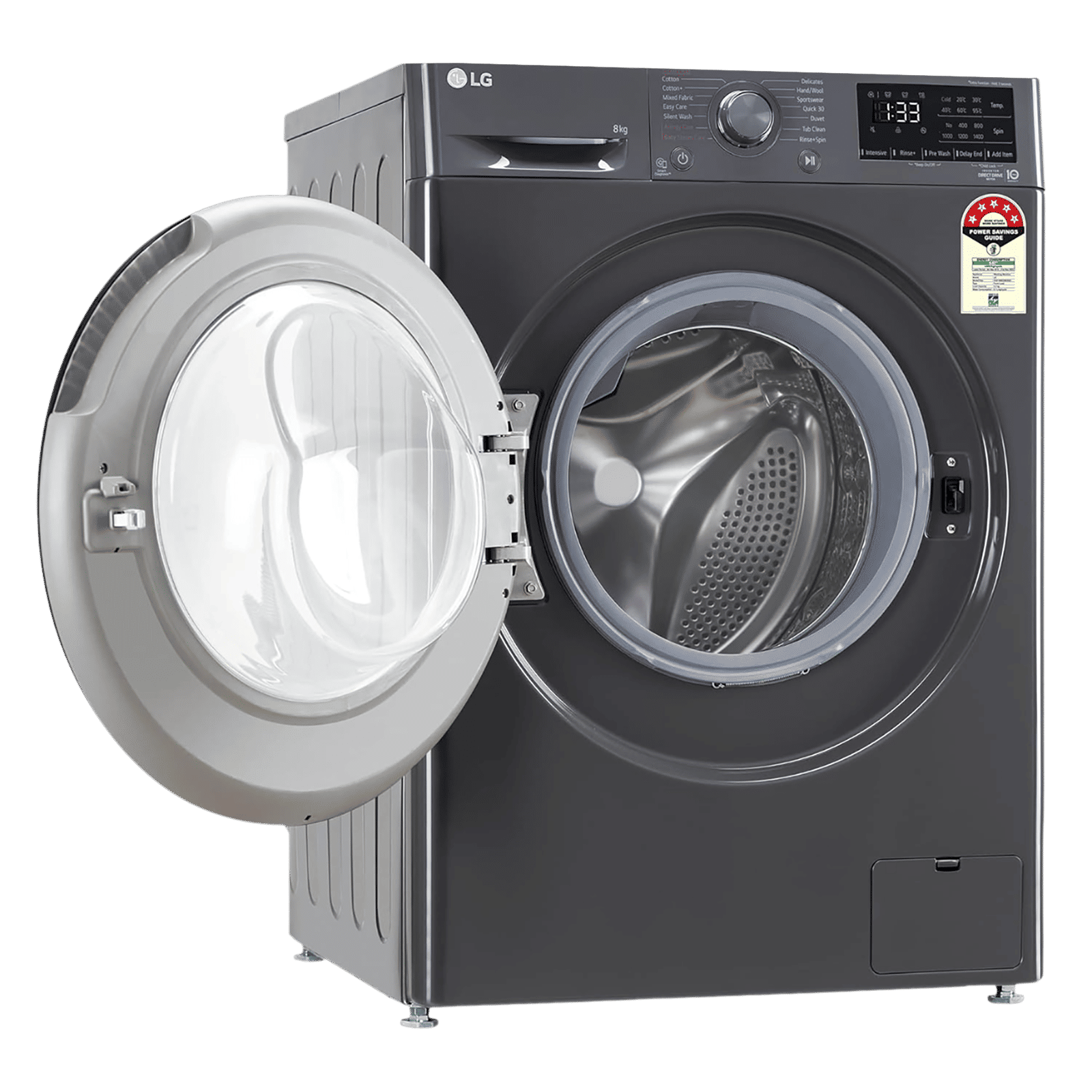 LG 8 kg 5 Star Fully Automatic Front Load Washing Machine (FHV1408Z2M.ABMQEIL, AI Direct Drive Motor, Middle Black)_13