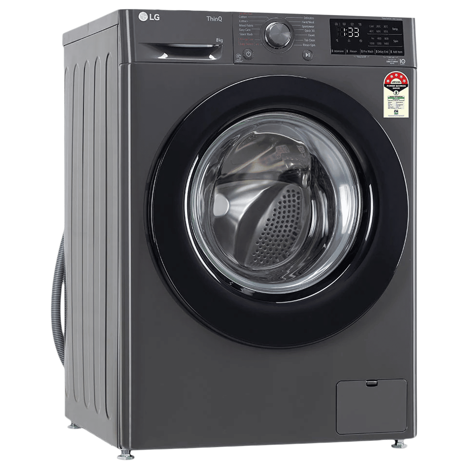 LG 8 kg 5 Star Fully Automatic Front Load Washing Machine (FHV1408Z2M.ABMQEIL, AI Direct Drive Motor, Middle Black)_4