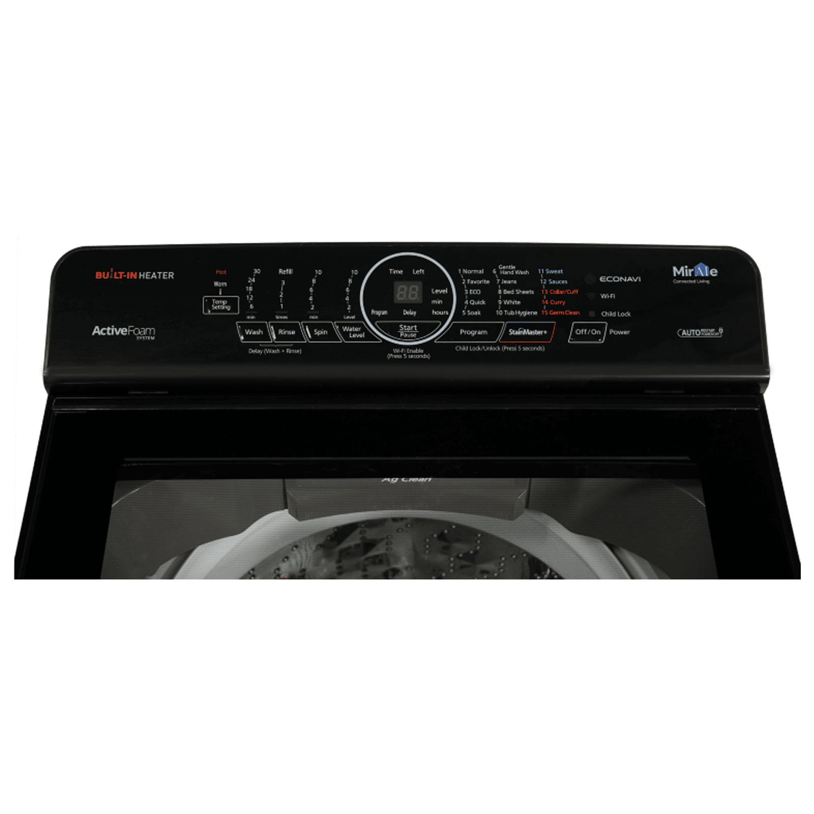 Panasonic 8 kg 5 Star Fully Automatic Top Load Washing Machine (NA-F80V10SRB, In-built Heater, Stainless Steel) Panasonic 8 kg 5 Star Fully Automatic Top Load Washing Machine (NA-F80V10SRB, In-built Heater, Stainless Steel)_4