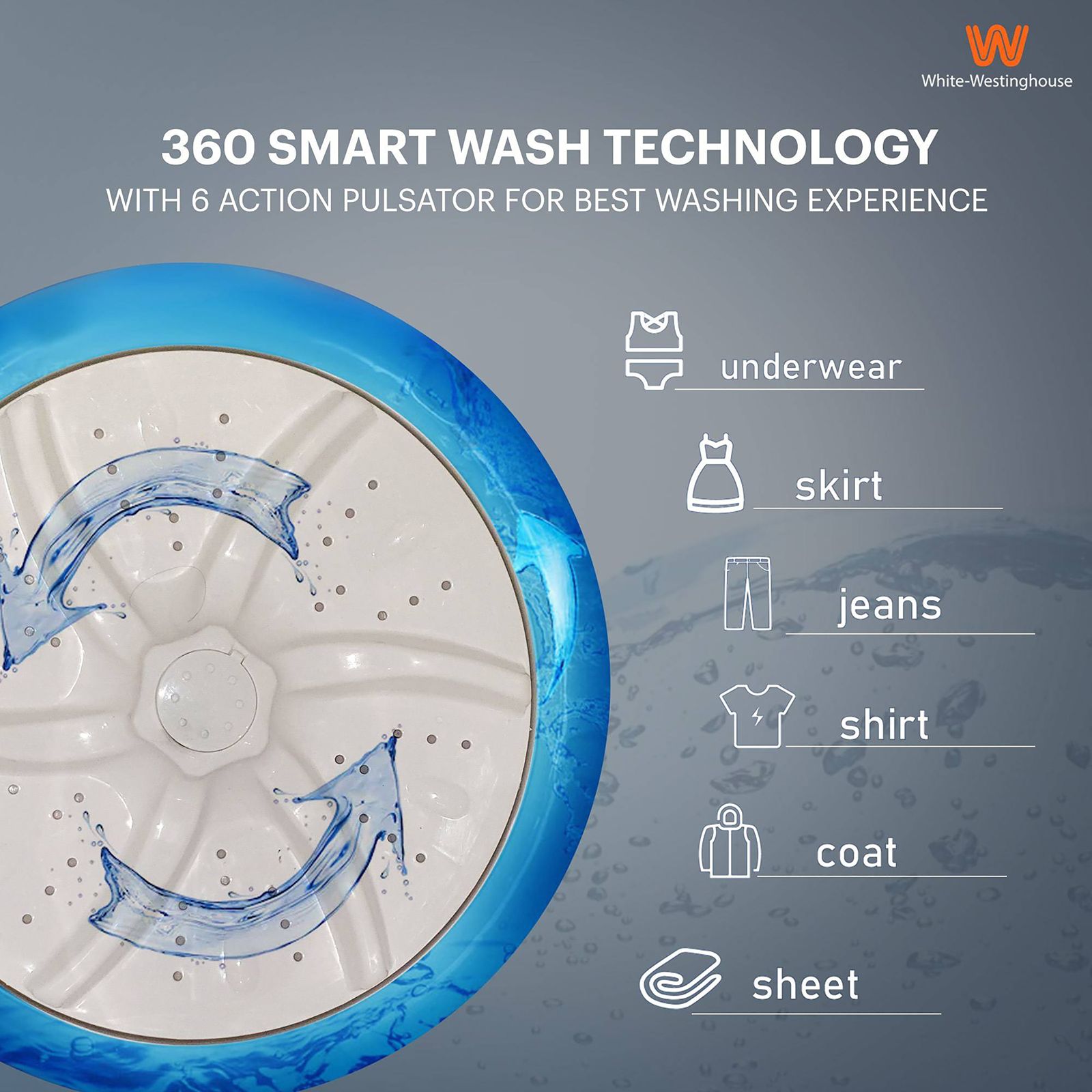 White Westinghouse 6.5 kg Semi-Automatic Washing Machine with Lint Filter (CSW6500, White/Maroon) White Westinghouse 6.5 kg Semi-Automatic Washing Machine with Lint Filter (CSW6500, White/Maroon)_19