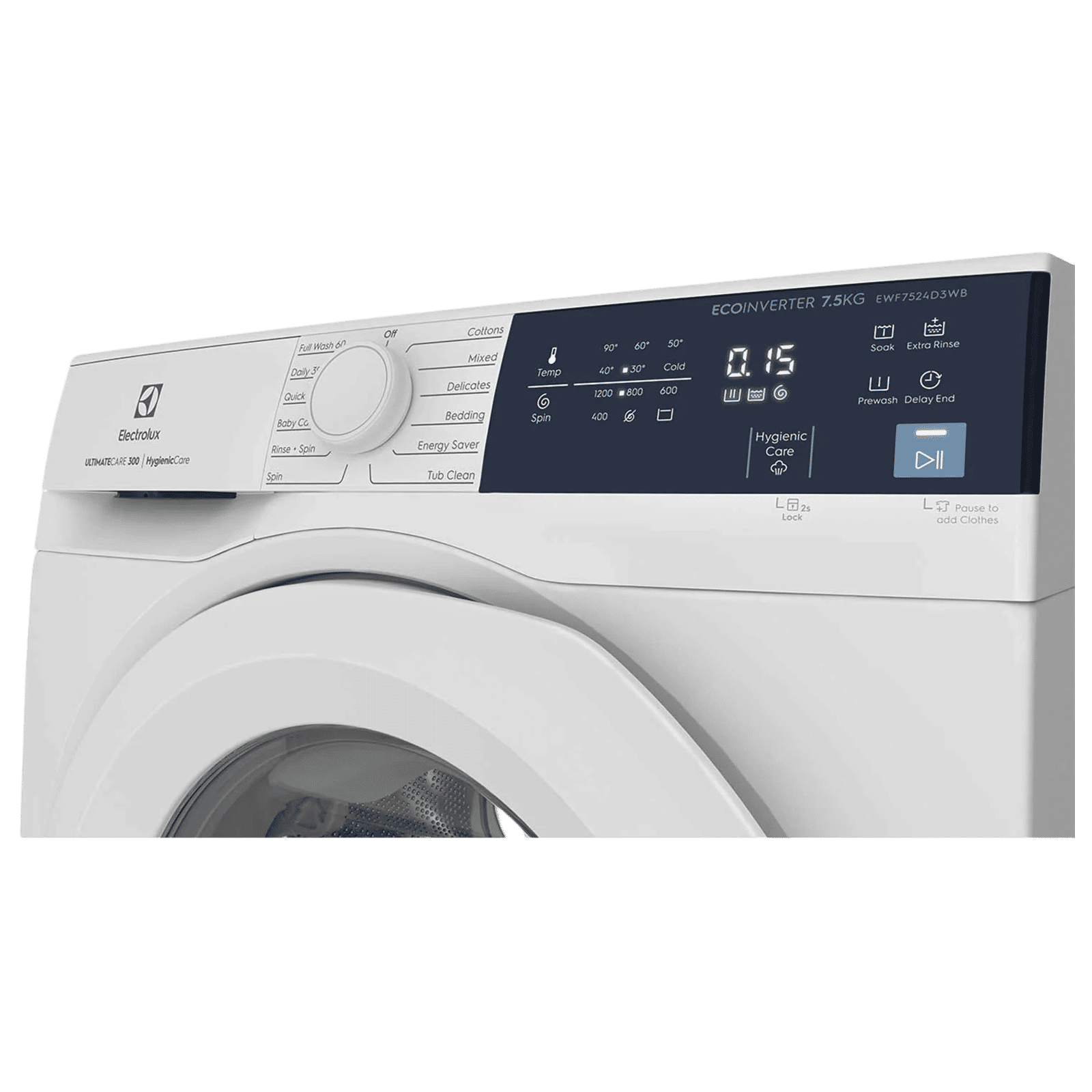 Electrolux 7.5 Kg 5 Star Fully Automatic Front Load Washing Machine (UltimateCare 300, EWF7524D3WB, HygienicCare, White) Electrolux 7.5 Kg 5 Star Fully Automatic Front Load Washing Machine (UltimateCare 300, EWF7524D3WB, HygienicCare, White)_4