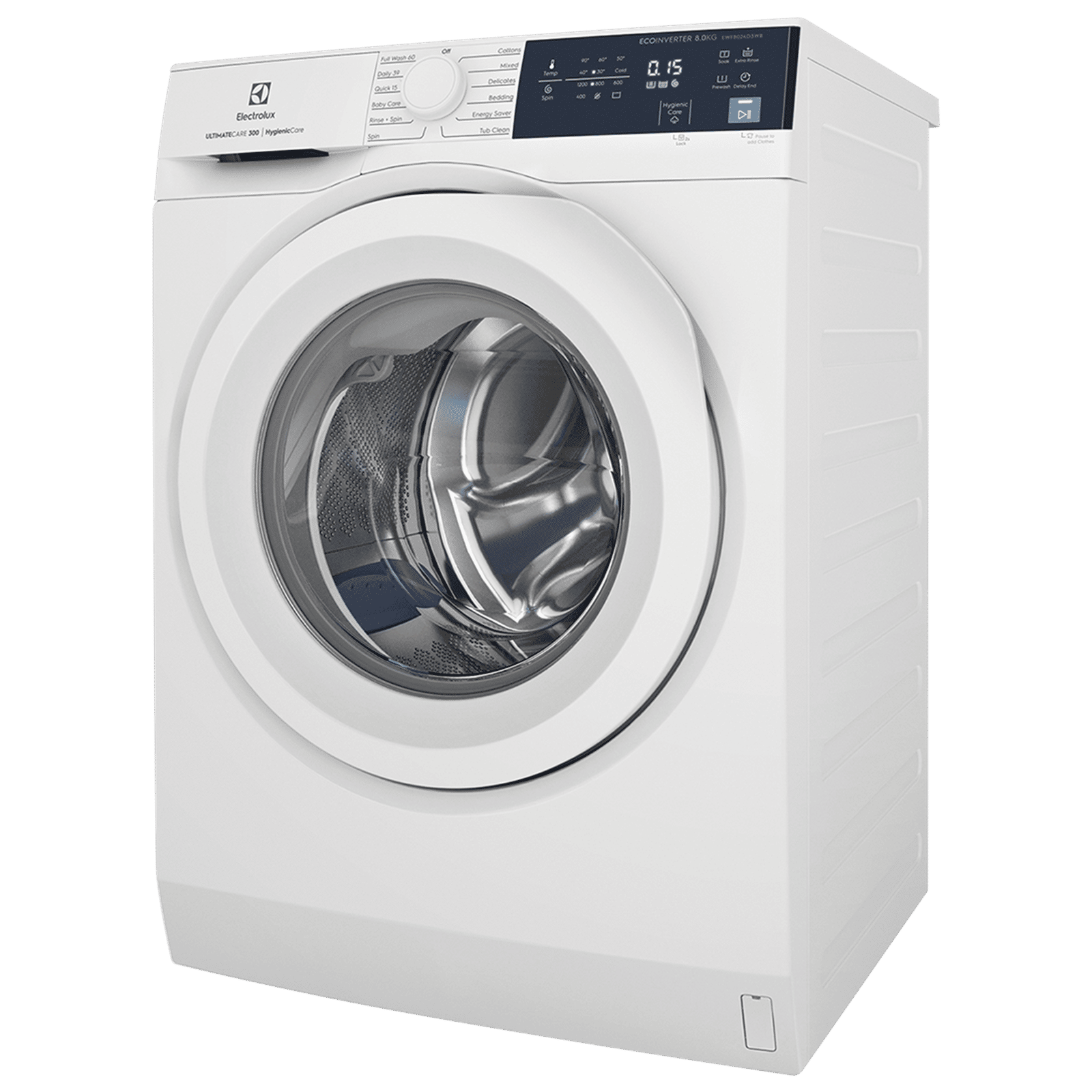 Electrolux 8 kg 5 Star Inverter Fully Automatic Front Load Washing Machine (UltimateCare 300, EWF8024D3WB, HygienicCare, White) Electrolux 8 kg 5 Star Inverter Fully Automatic Front Load Washing Machine (UltimateCare 300, EWF8024D3WB, HygienicCare, White)_5