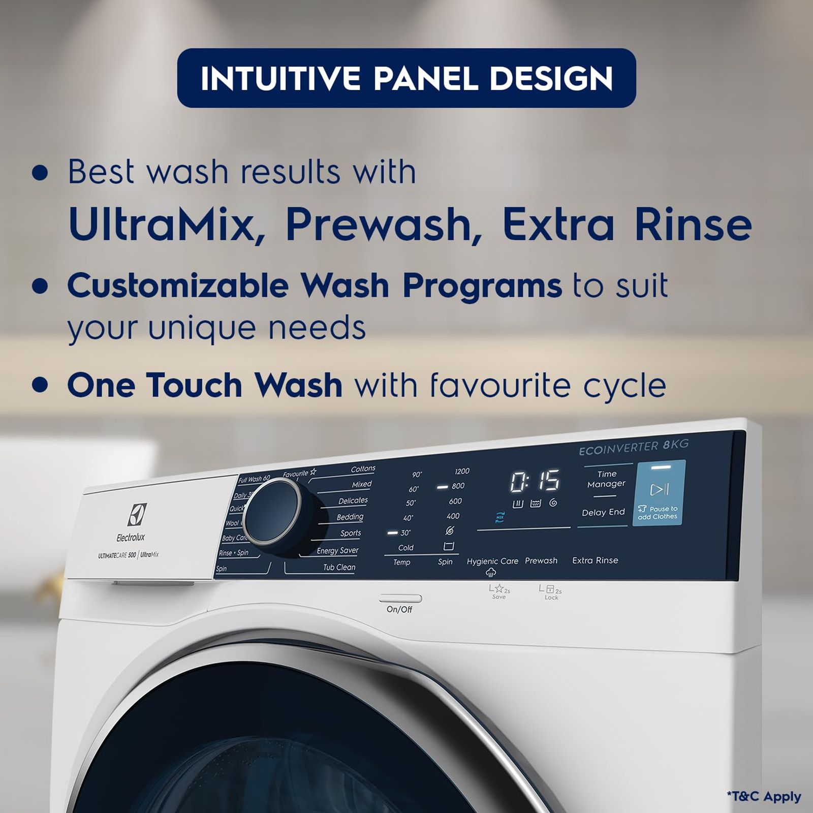 Electrolux 8 Kg 5 Star Fully Automatic Front Load Washing Machine (UltimateCare 500, EWF8024R5WB, UltraMix Technology, White) Electrolux 8 Kg 5 Star Fully Automatic Front Load Washing Machine (UltimateCare 500, EWF8024R5WB, UltraMix Technology, White)_9