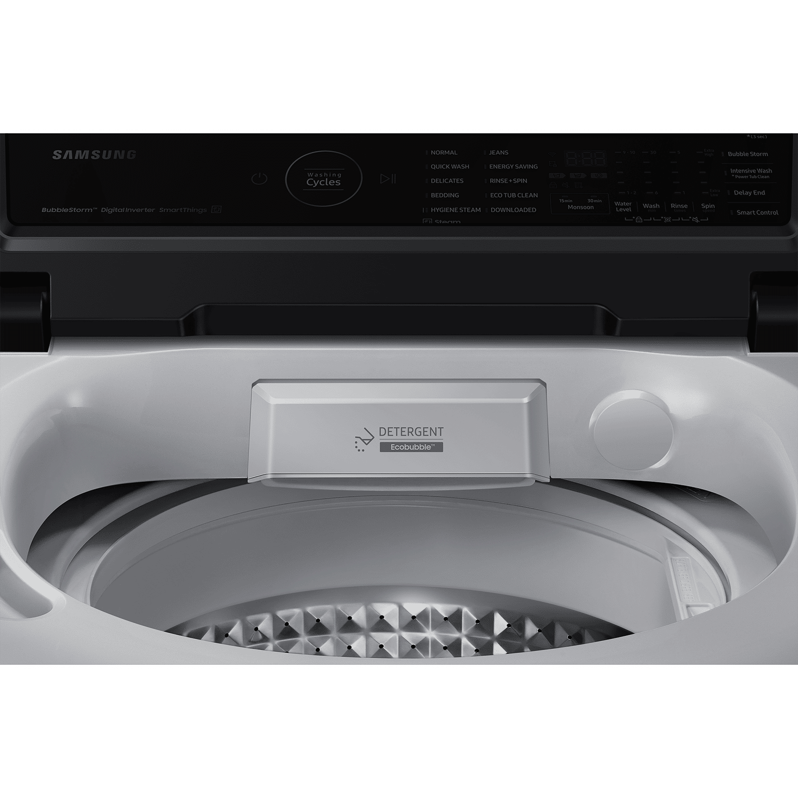 SAMSUNG 7 Kg 5 Star Wi-Fi Inverter Fully Automatic Top Load Washing Machine (WA70BG4582BYTL, Ecobubble Technology, Lavender Grey)_9