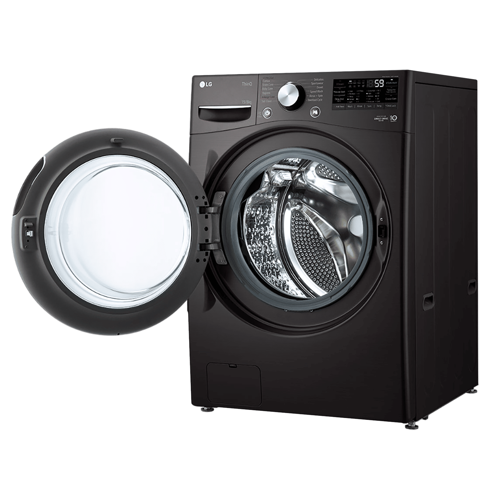LG 15/8 kg 5 Star Fully Automatic Front Load Washer Dryer(FHD1508STB.ABLQEIL, AI Direct Drive, Black VCM) LG 15/8 kg 5 Star Fully Automatic Front Load Washer Dryer(FHD1508STB.ABLQEIL, AI Direct Drive, Black VCM)_19