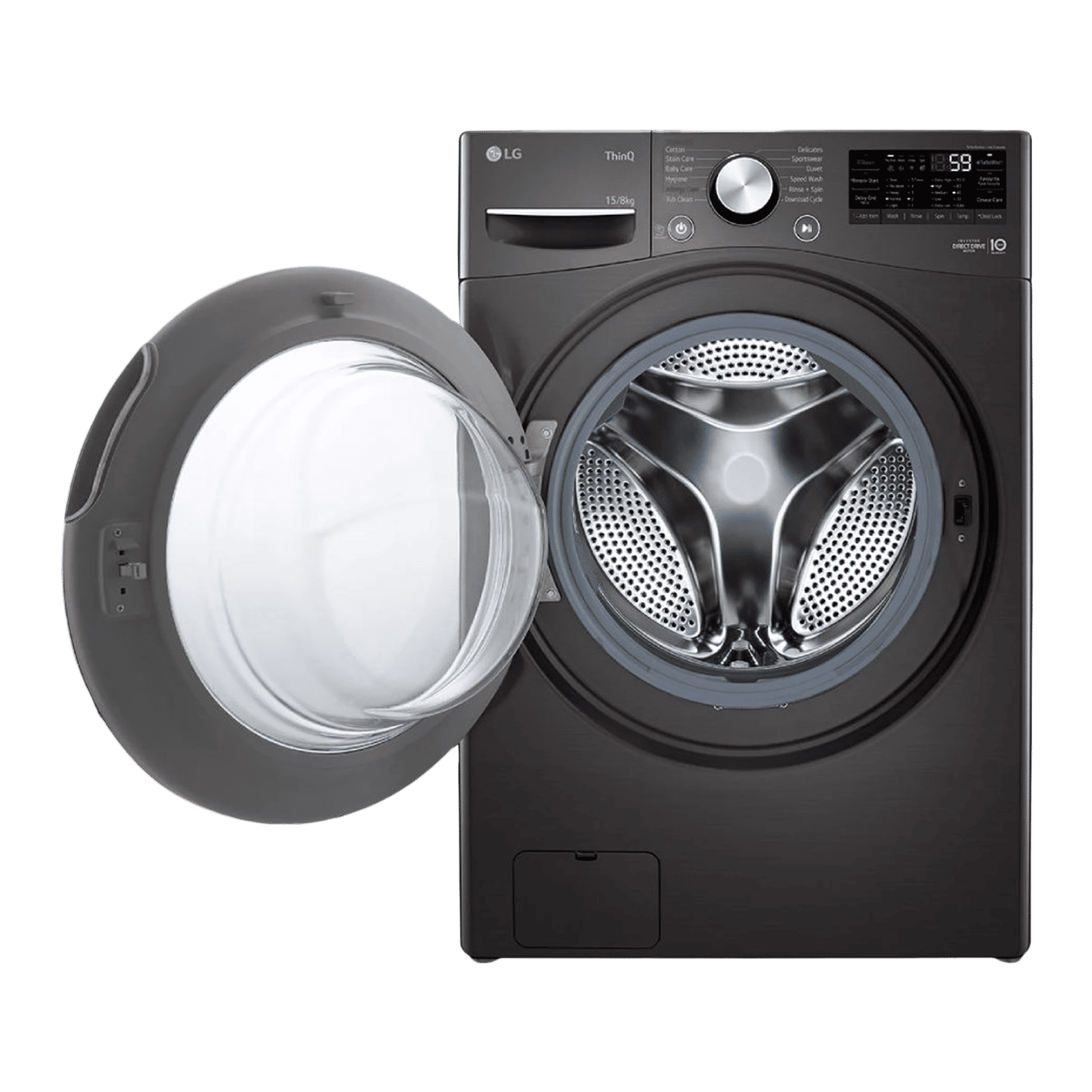 LG 15/8 kg 5 Star Fully Automatic Front Load Washer Dryer(FHD1508STB.ABLQEIL, AI Direct Drive, Black VCM) LG 15/8 kg 5 Star Fully Automatic Front Load Washer Dryer(FHD1508STB.ABLQEIL, AI Direct Drive, Black VCM)_6