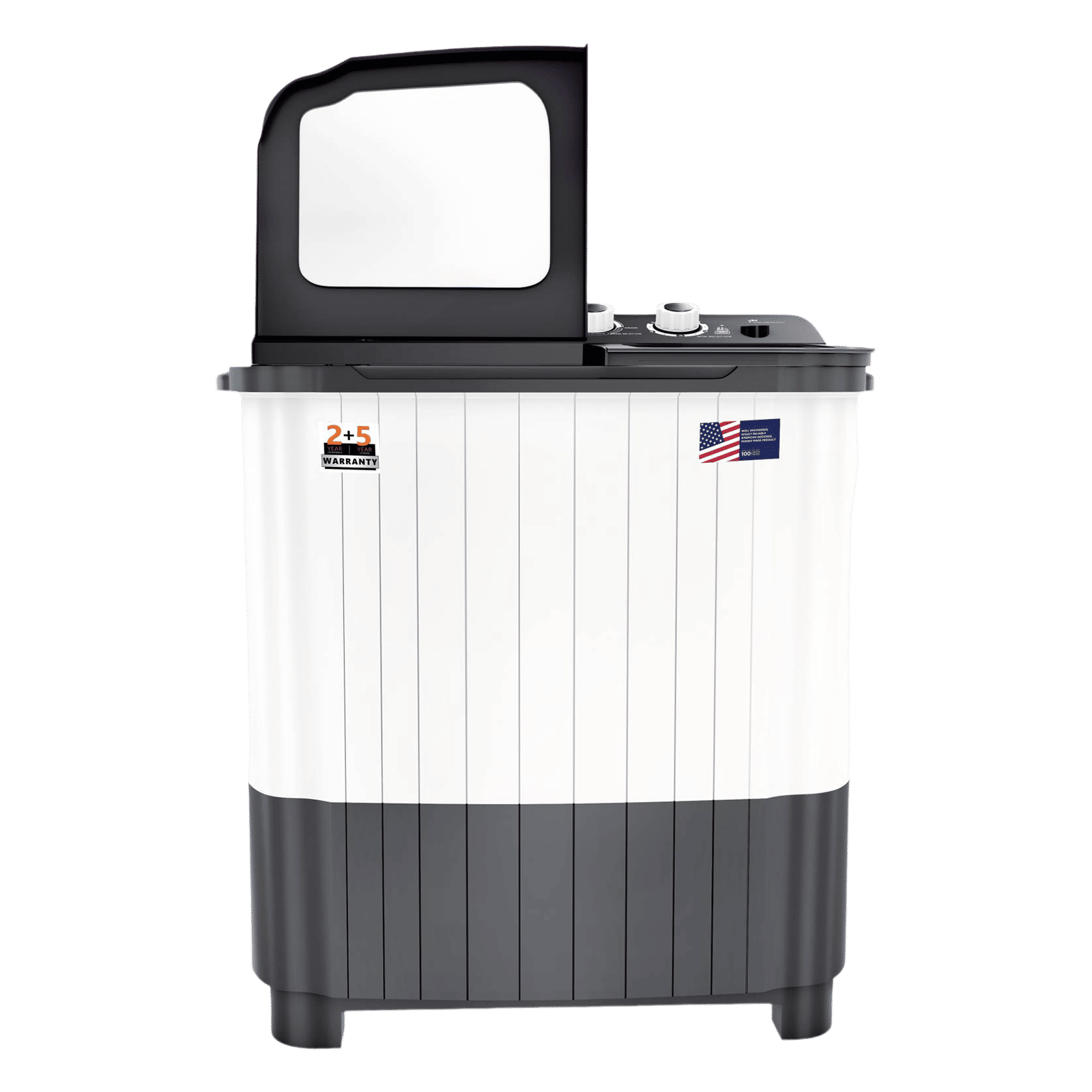White Westinghouse 8.5 kg Semi Automatic Washing Machine with Six-Fin Jumbo Pulsator (CSW8500, Grey and White) White Westinghouse 8.5 kg Semi Automatic Washing Machine with Six-Fin Jumbo Pulsator (CSW8500, Grey and White)_6